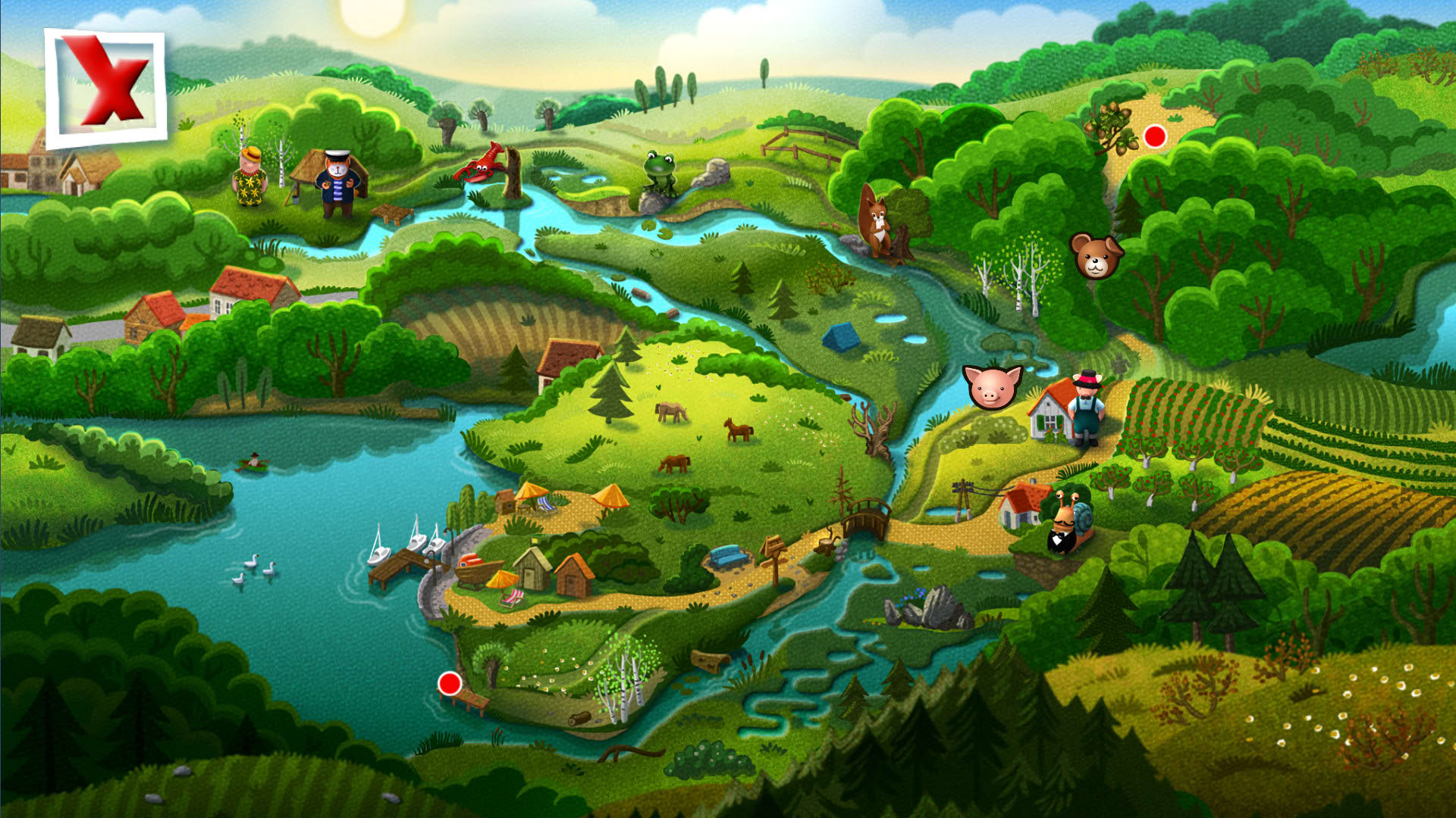 Screenshot for Teddy Floppy Ear: Kayaking