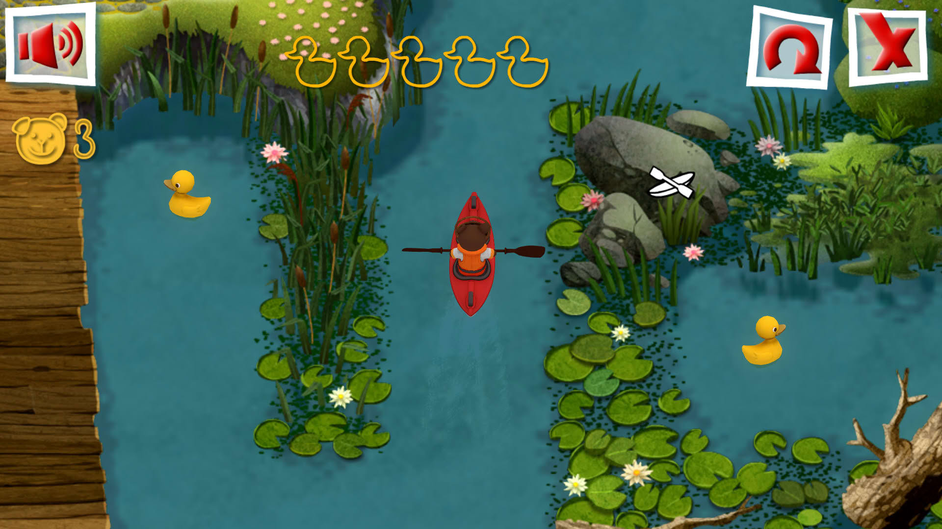 Screenshot for Teddy Floppy Ear: Kayaking