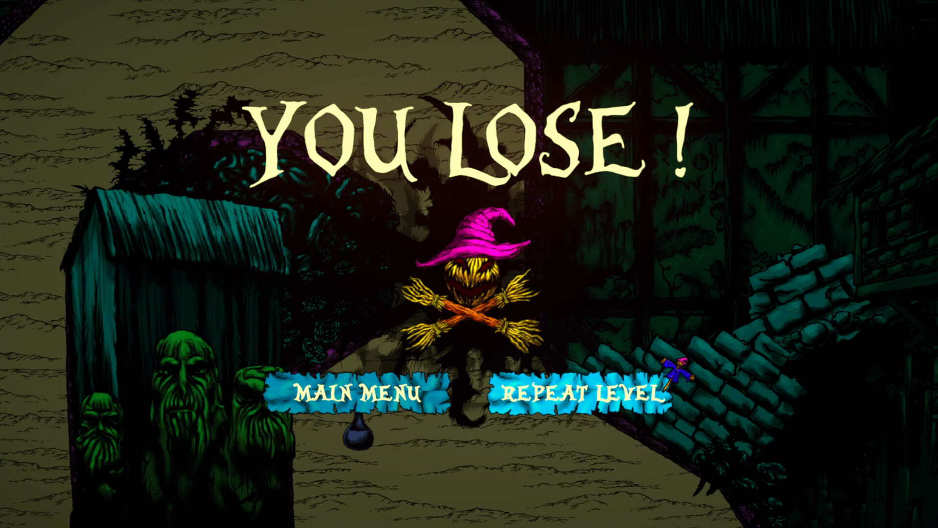 Screenshot for Spinning Scarecrow