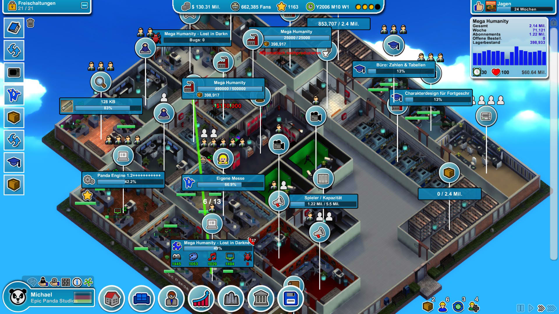 Screenshot for Mad Games Tycoon