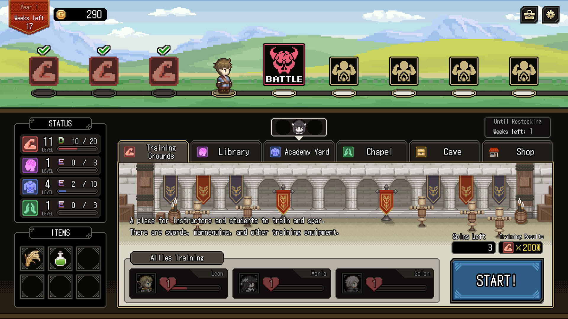 Screenshot for Who Trained the Hero?: Spin of Fate