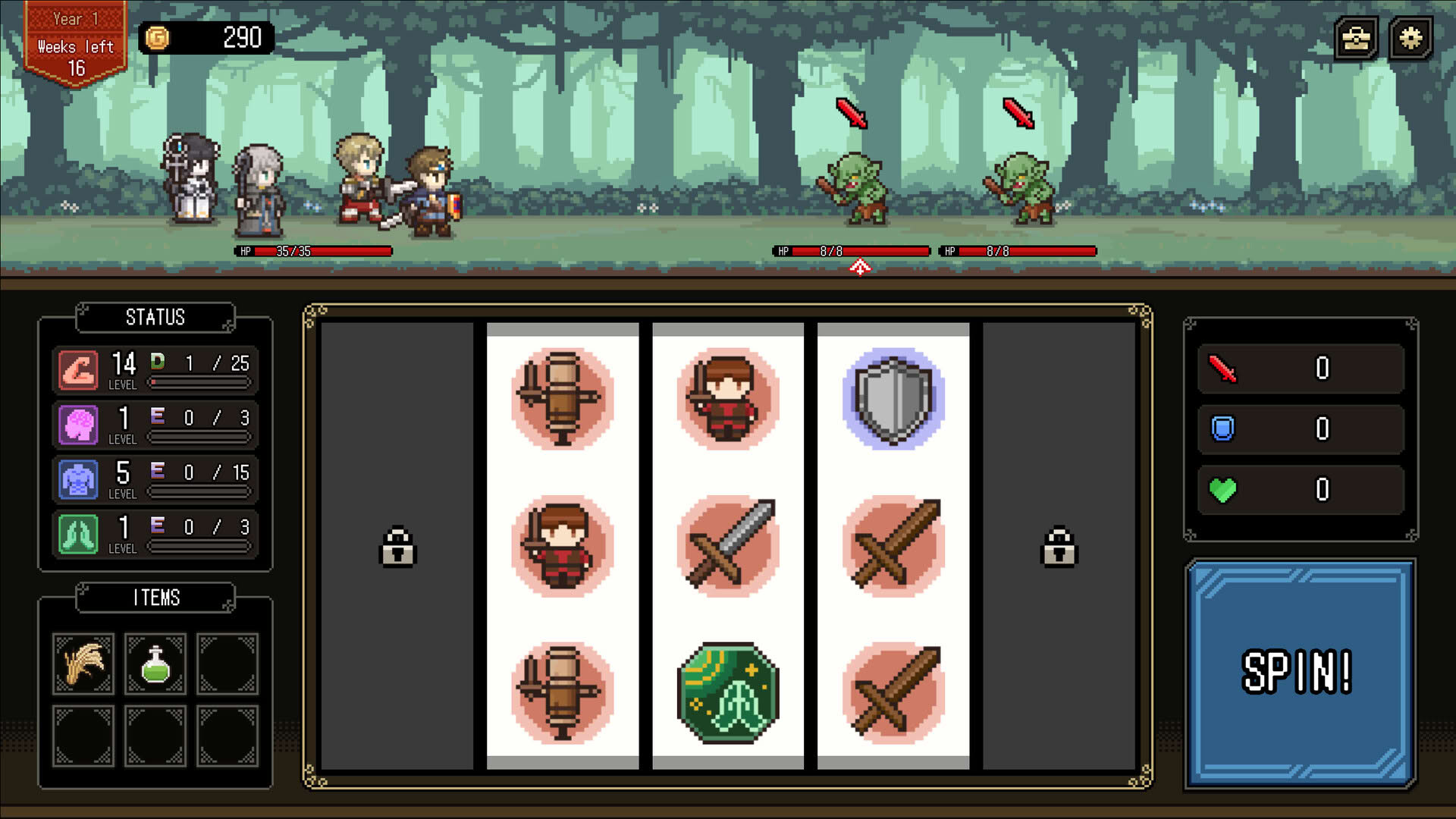 Screenshot for Who Trained the Hero?: Spin of Fate
