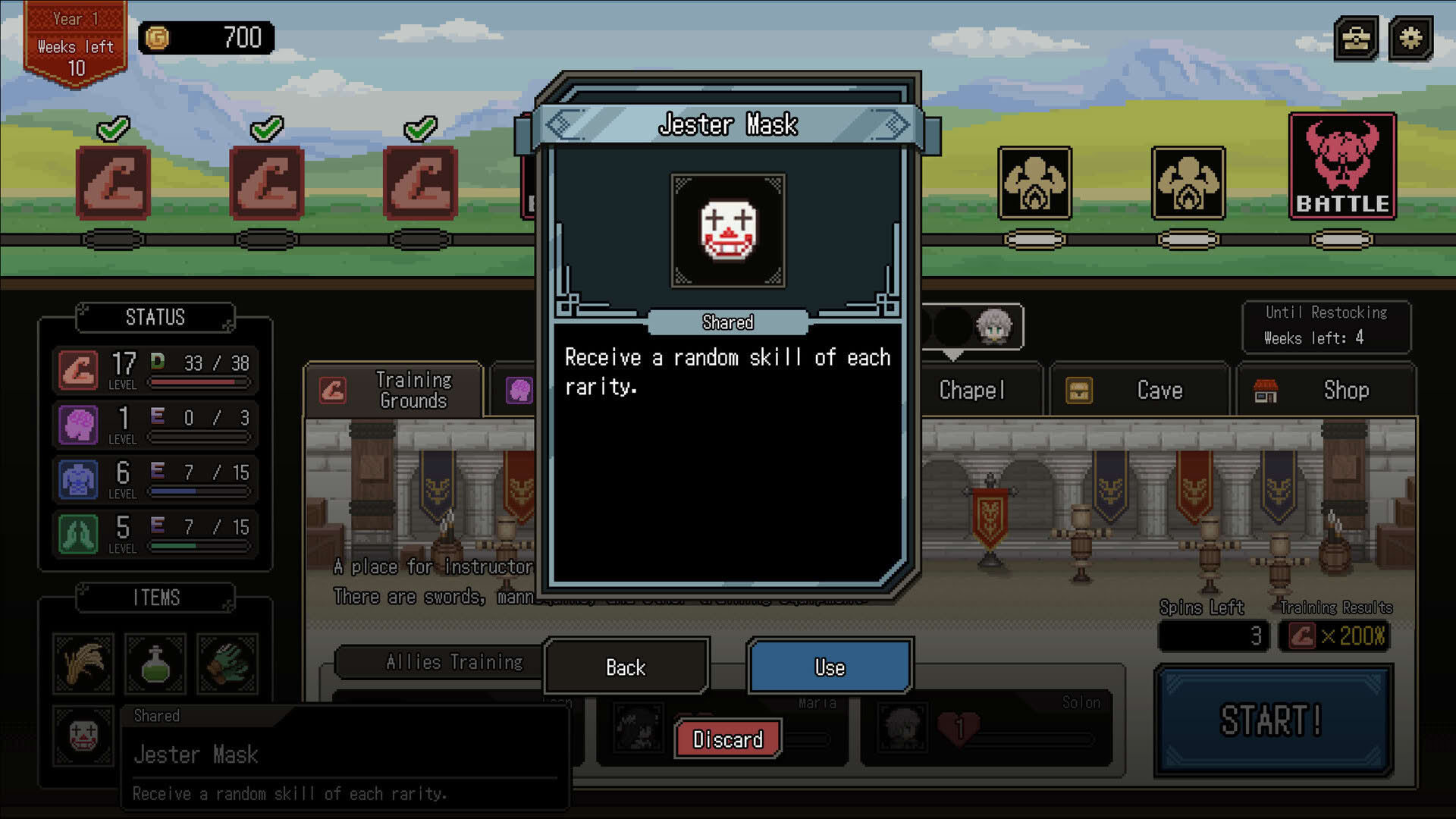 Screenshot for Who Trained the Hero?: Spin of Fate