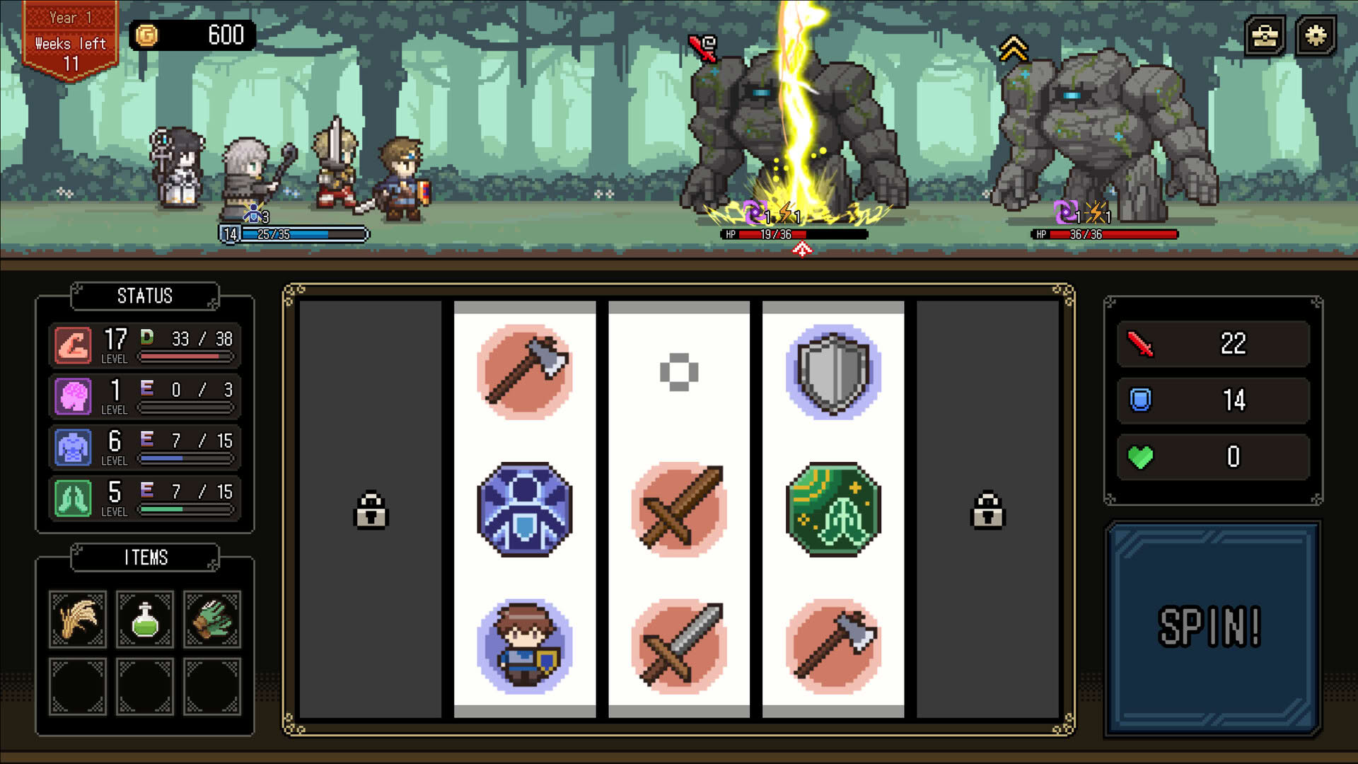 Screenshot for Who Trained the Hero?: Spin of Fate