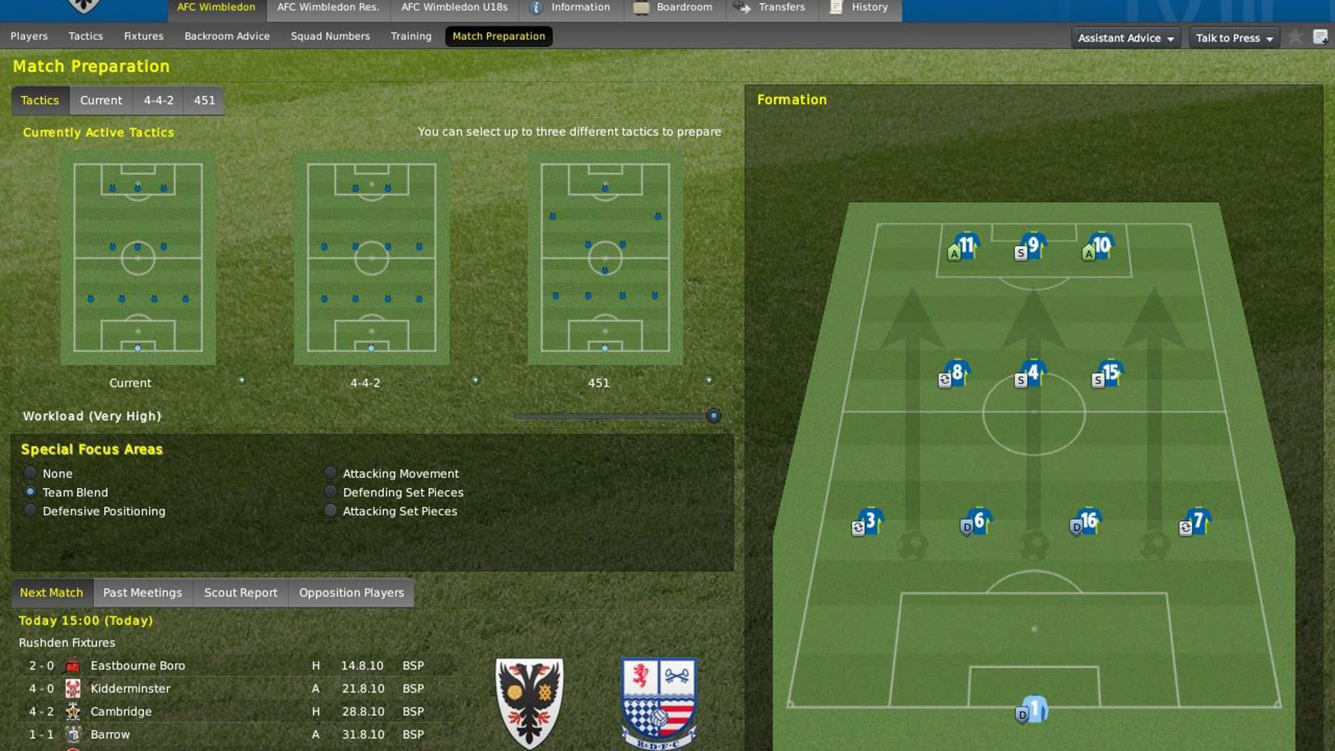 Screenshot for Football Manager 2011