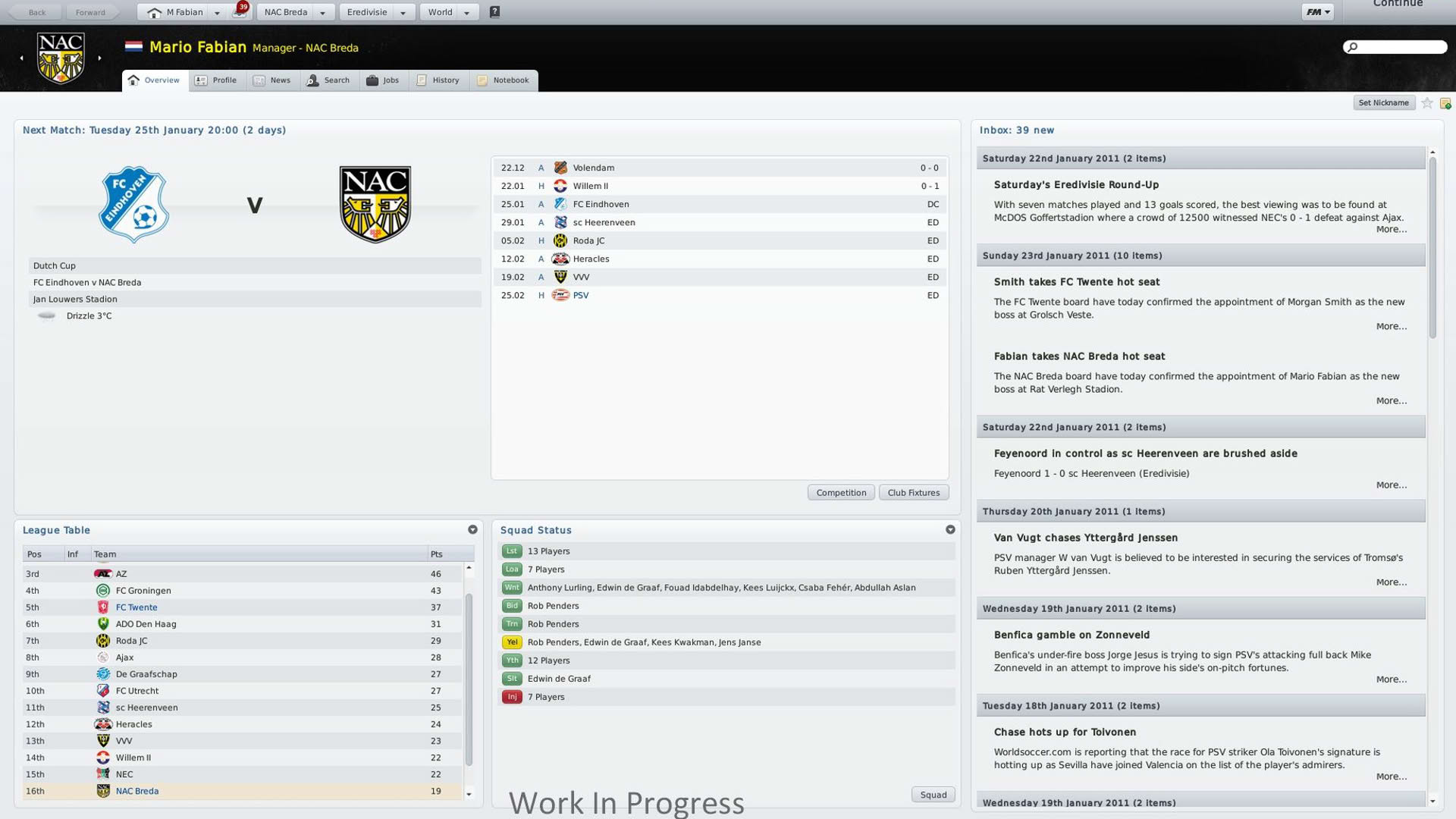 Screenshot for Football Manager 2011