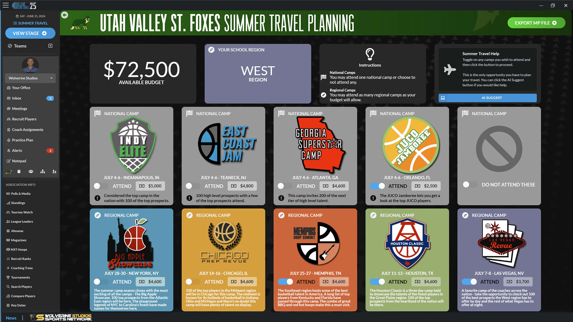 Screenshot for Draft Day Sports: College Basketball 2025