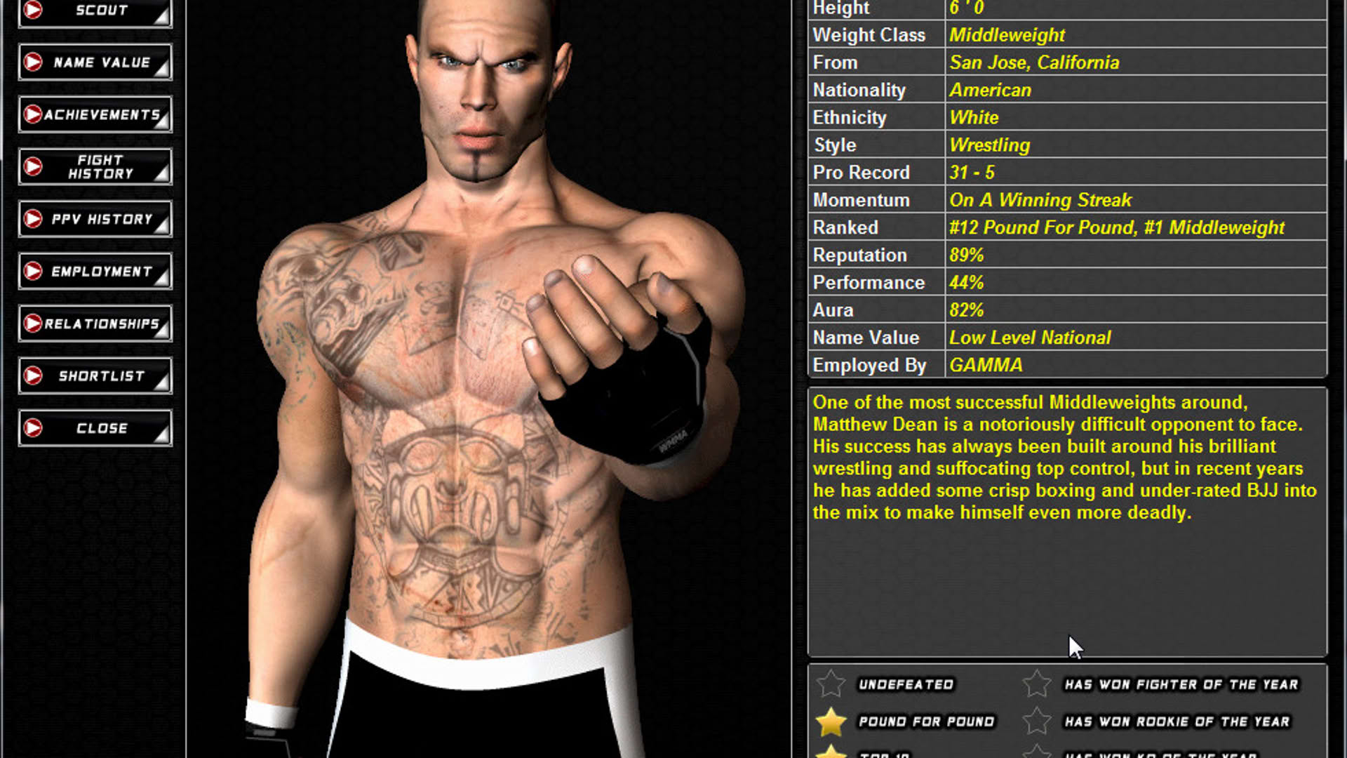 Screenshot for World of Mixed Martial Arts 3