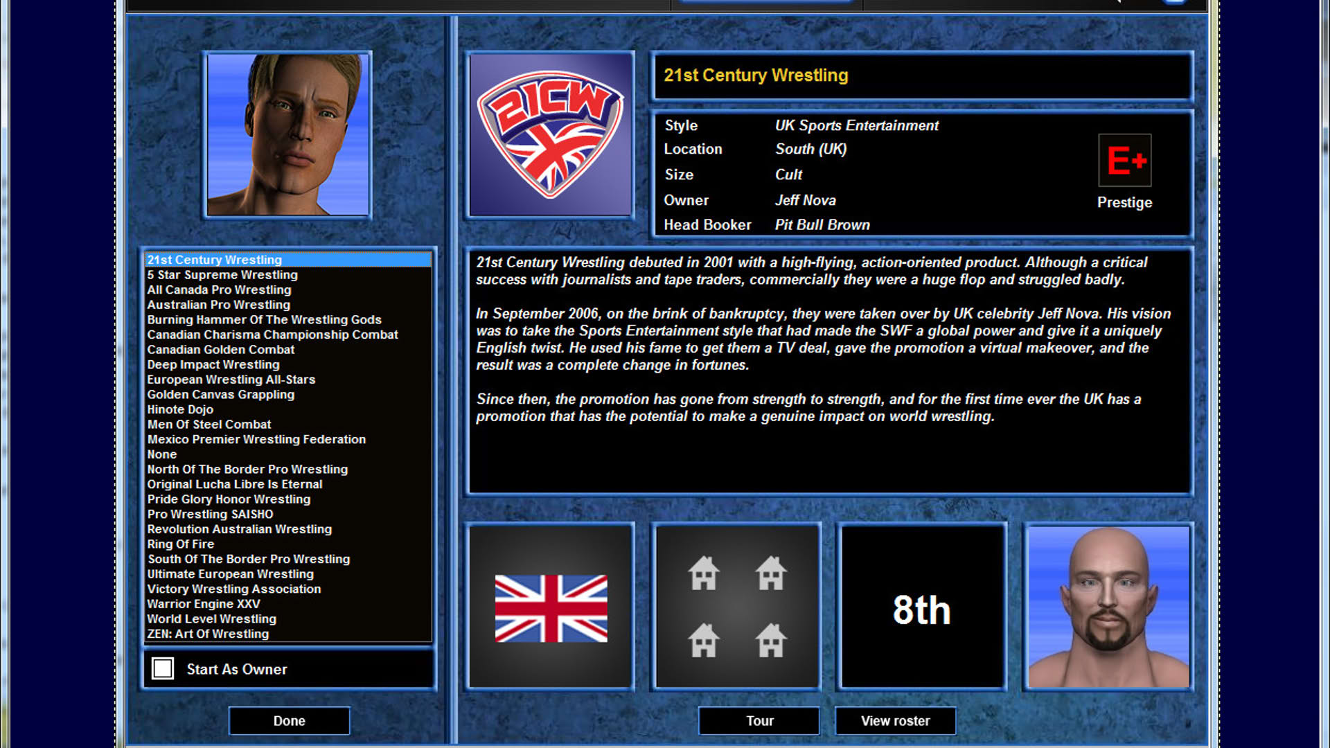 Screenshot for Total Extreme Wrestling 2010