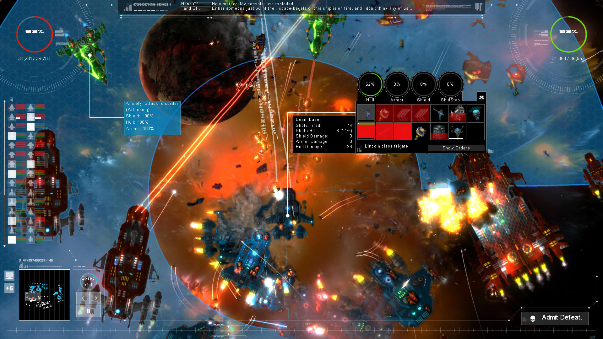 Screenshot for Gratuitous Space Battles 2