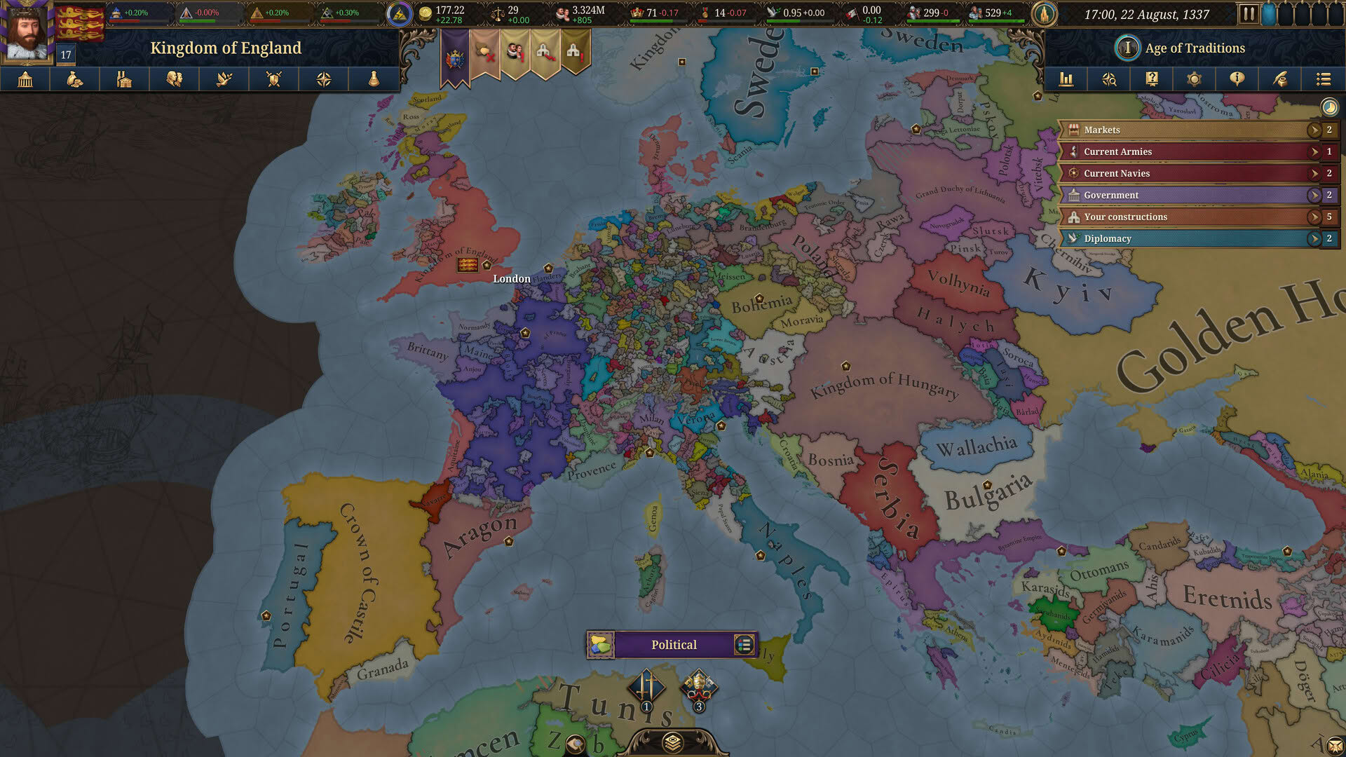 Screenshot for Europa Universalis V