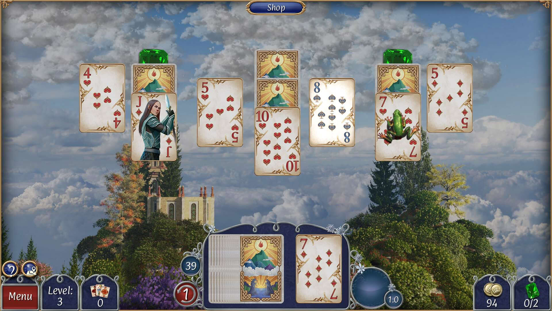 Screenshot for Jewel Match Solitaire Fantasy: Collector's Edition