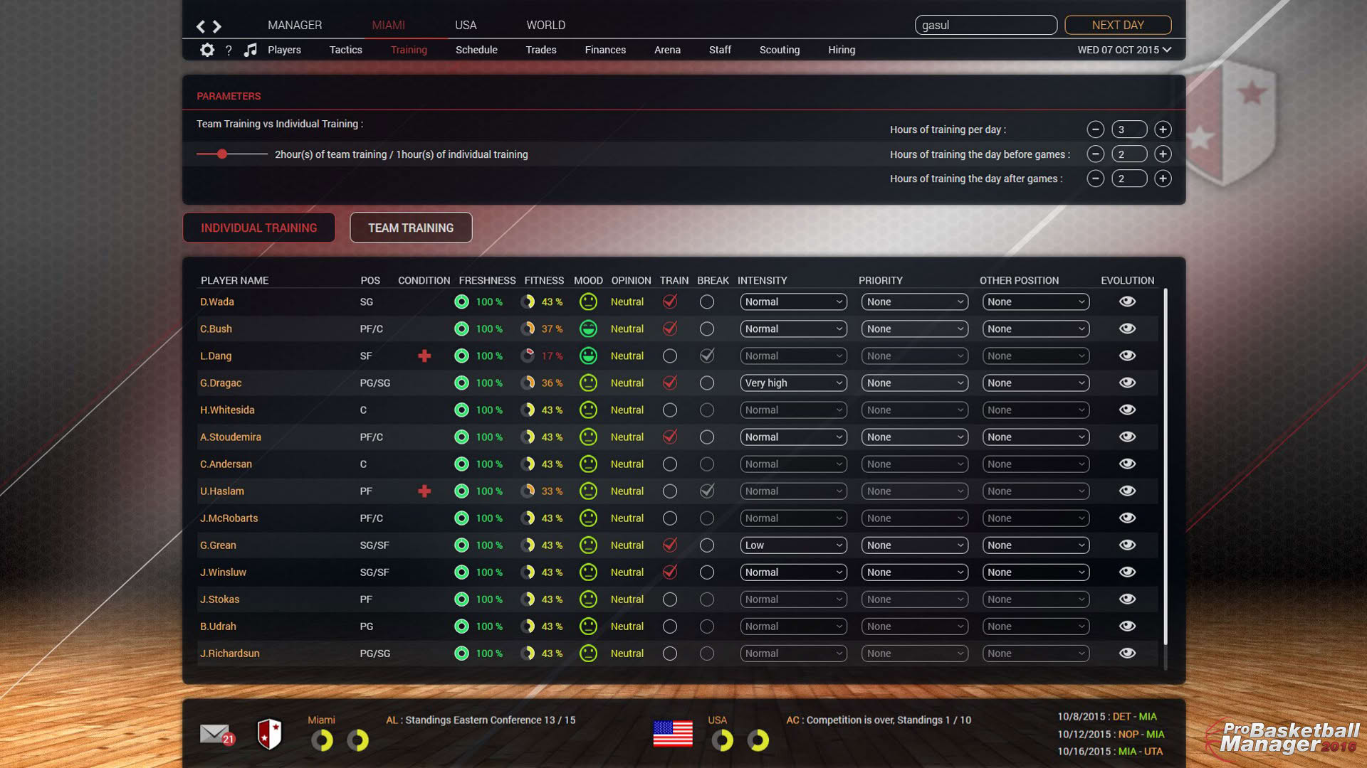 Screenshot for Pro Basketball Manager 2016