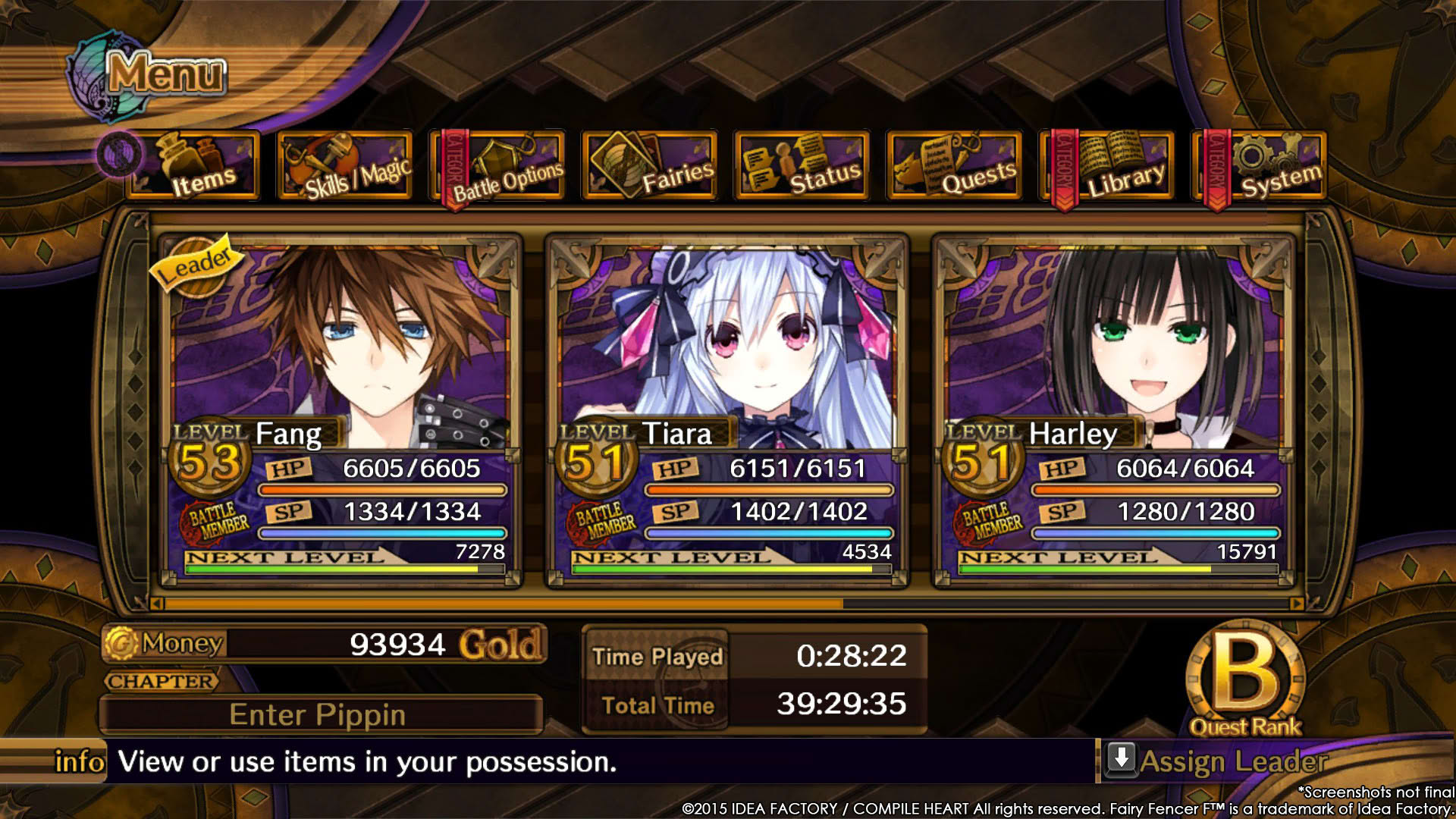 Screenshot for Fairy Fencer F