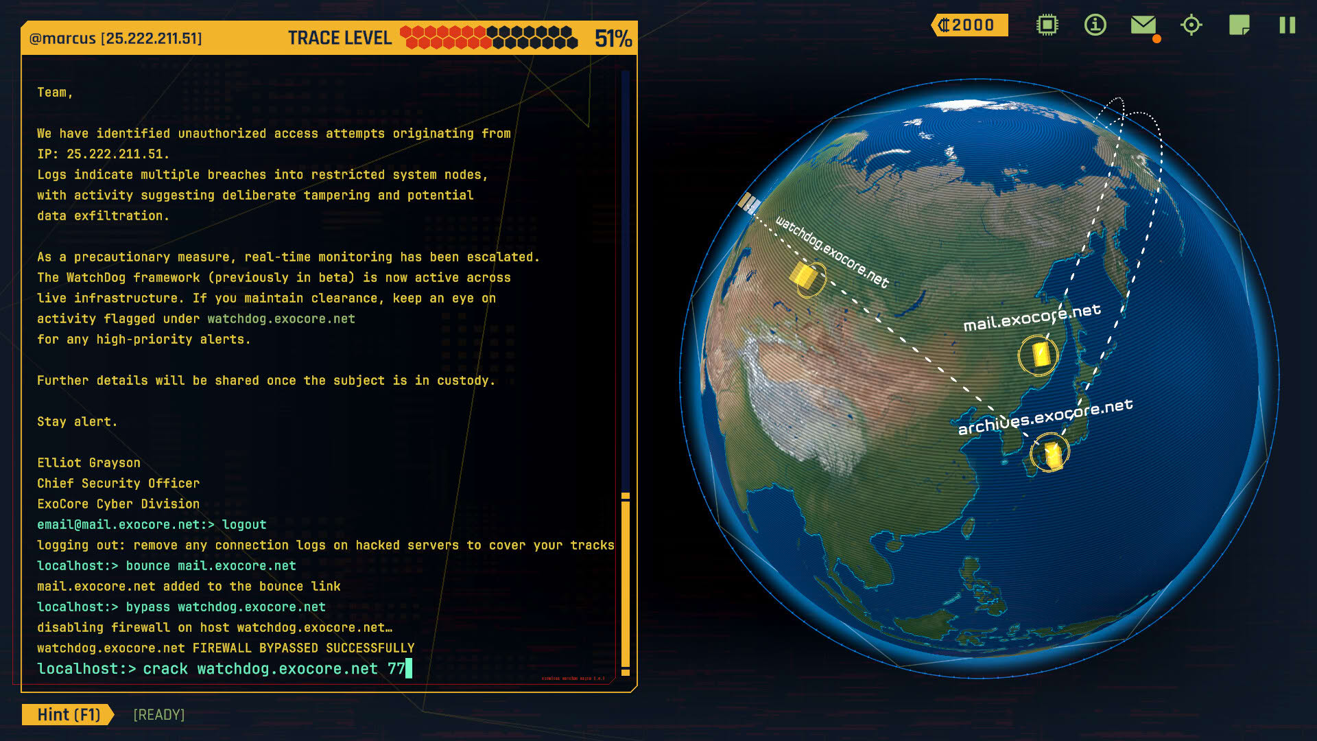 Screenshot for Void Future: Hacking Protocol