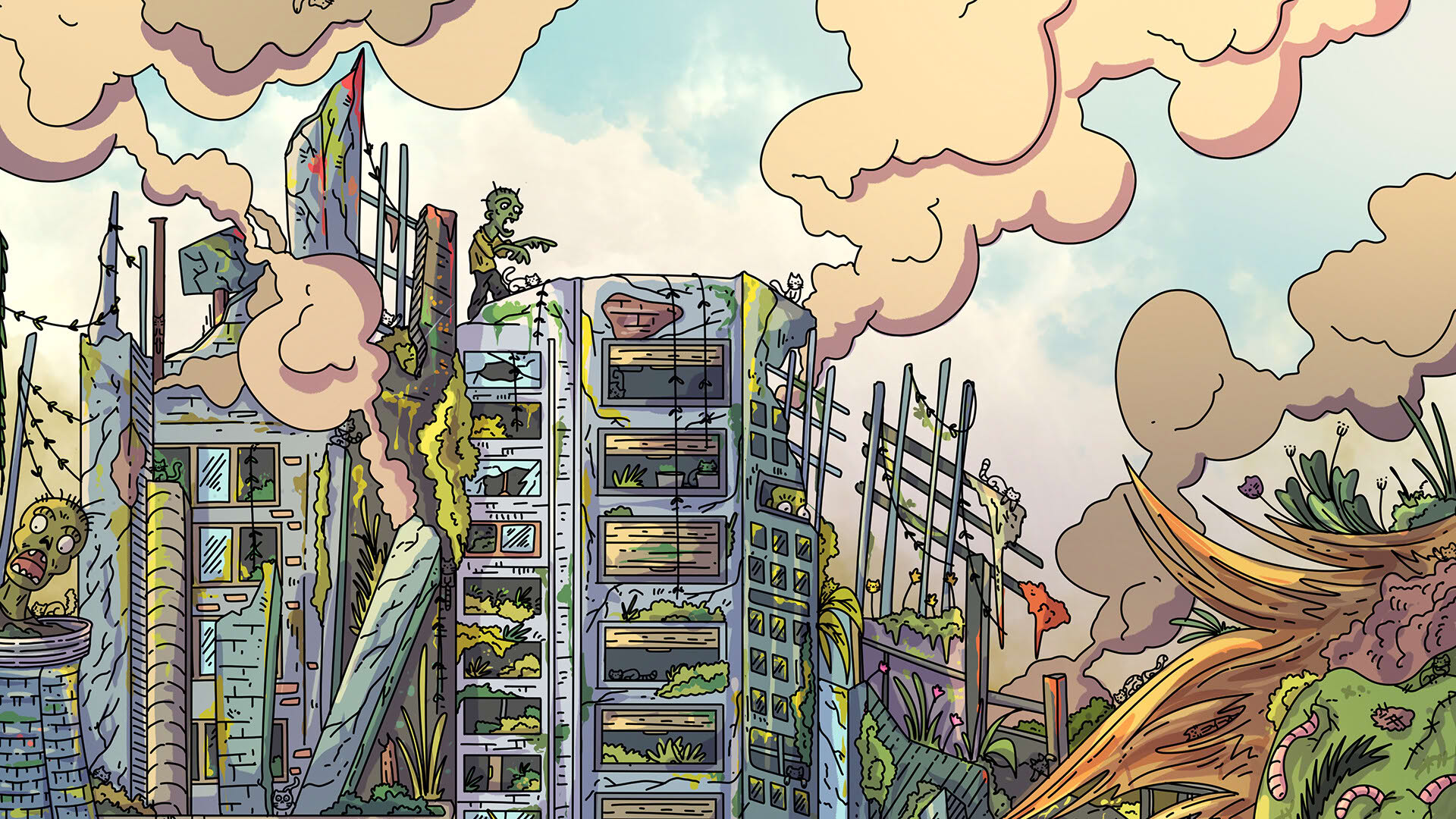 Screenshot for 100 Zombie Cats