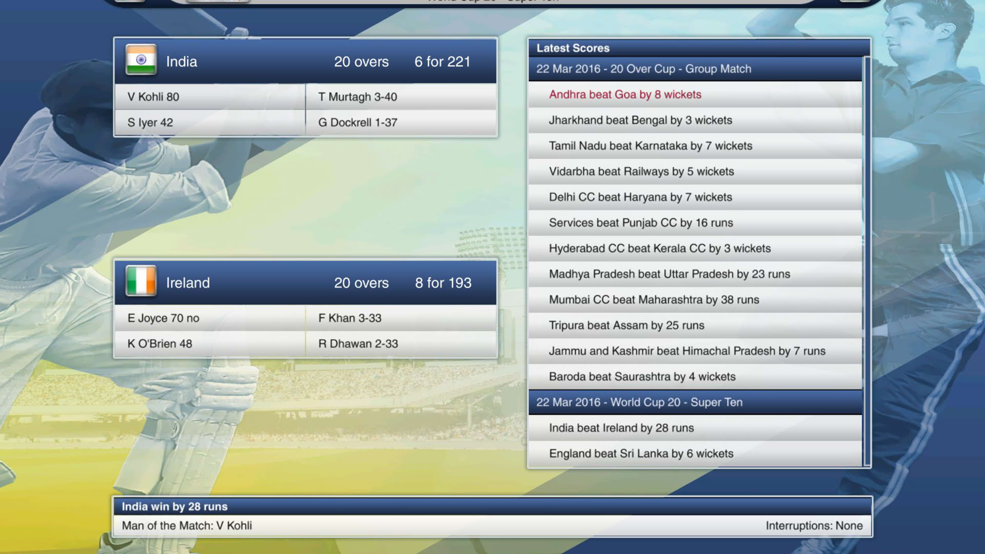 Screenshot for Cricket Captain 2015