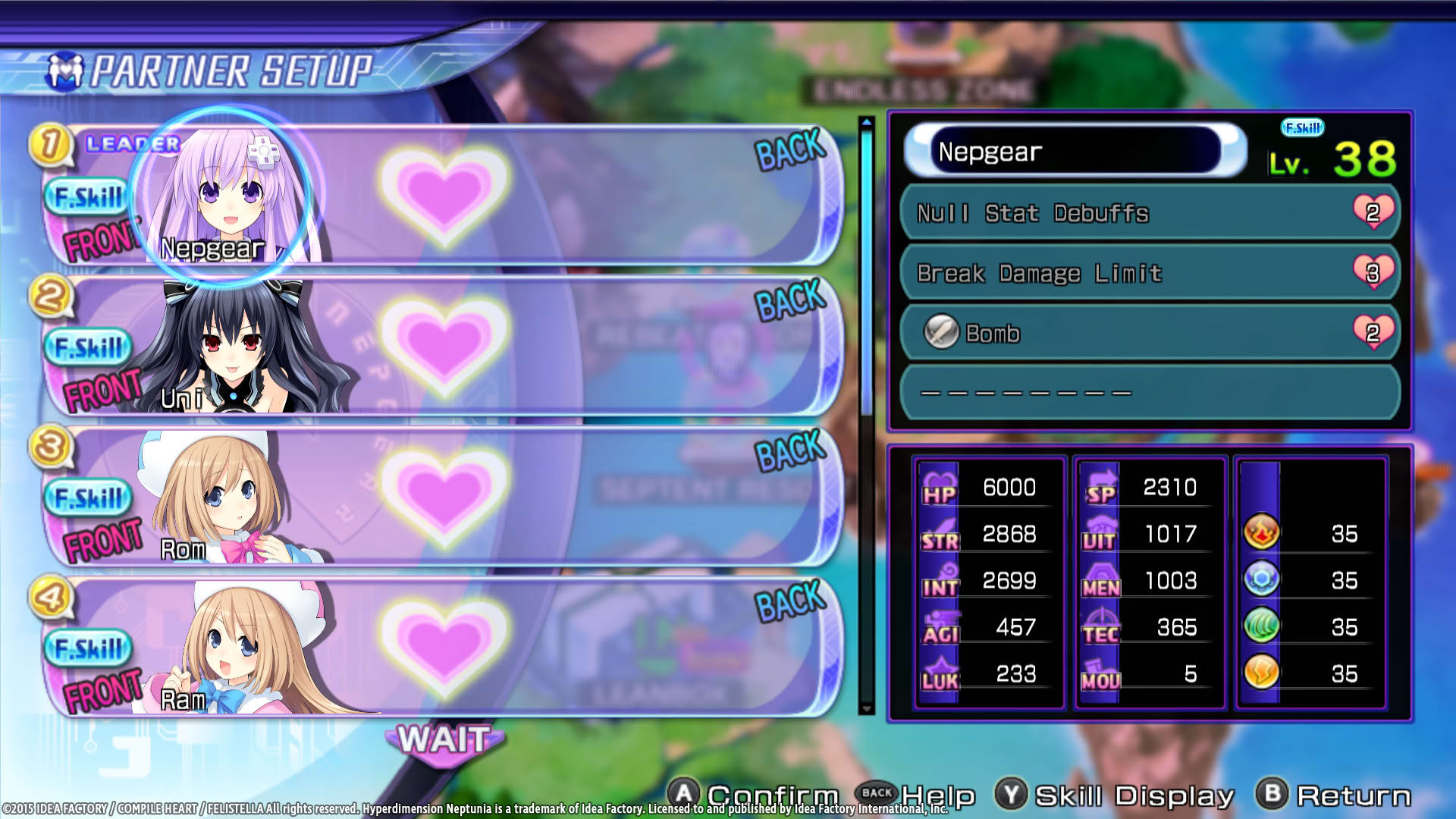 Screenshot for Hyperdimension Neptunia Re;Birth2: Sisters Generation