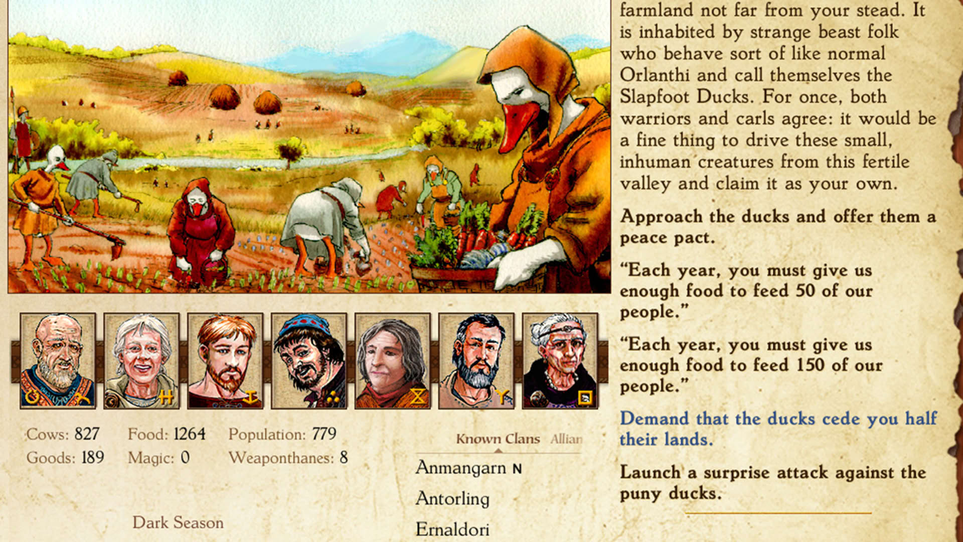 Screenshot for King of Dragon Pass