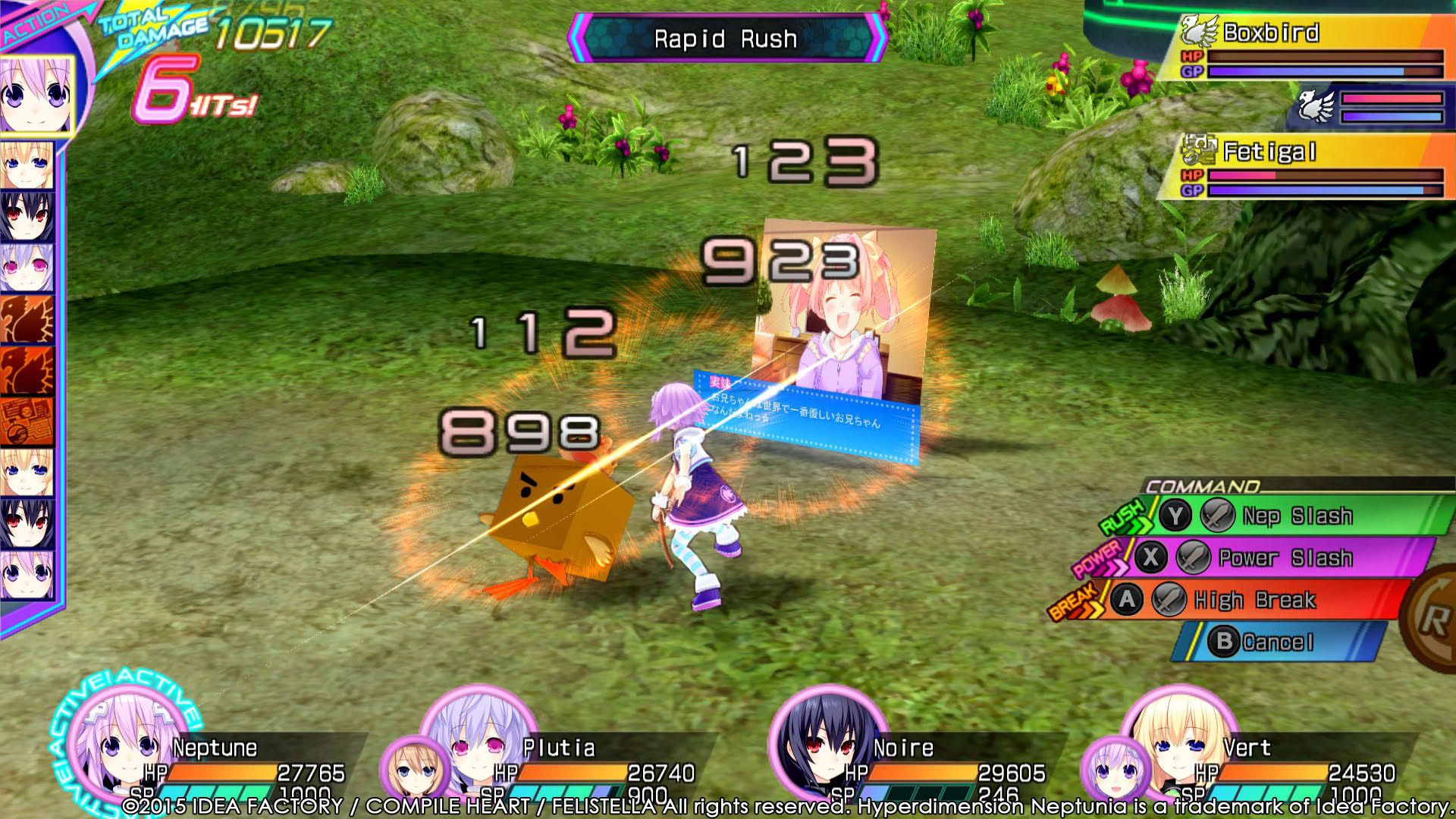 Screenshot for Hyperdimension Neptunia Re;Birth3: V Generation
