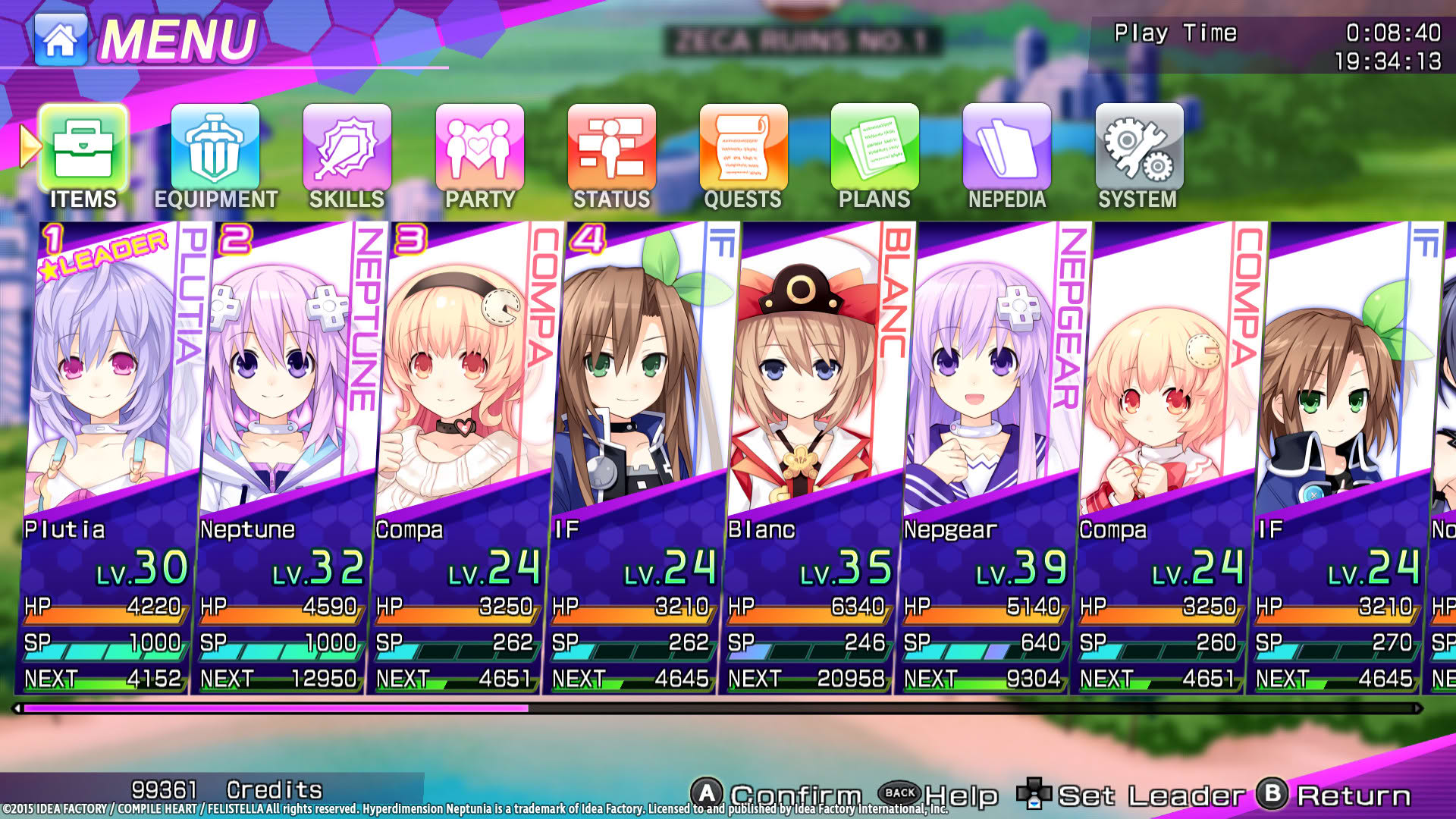 Screenshot for Hyperdimension Neptunia Re;Birth3: V Generation