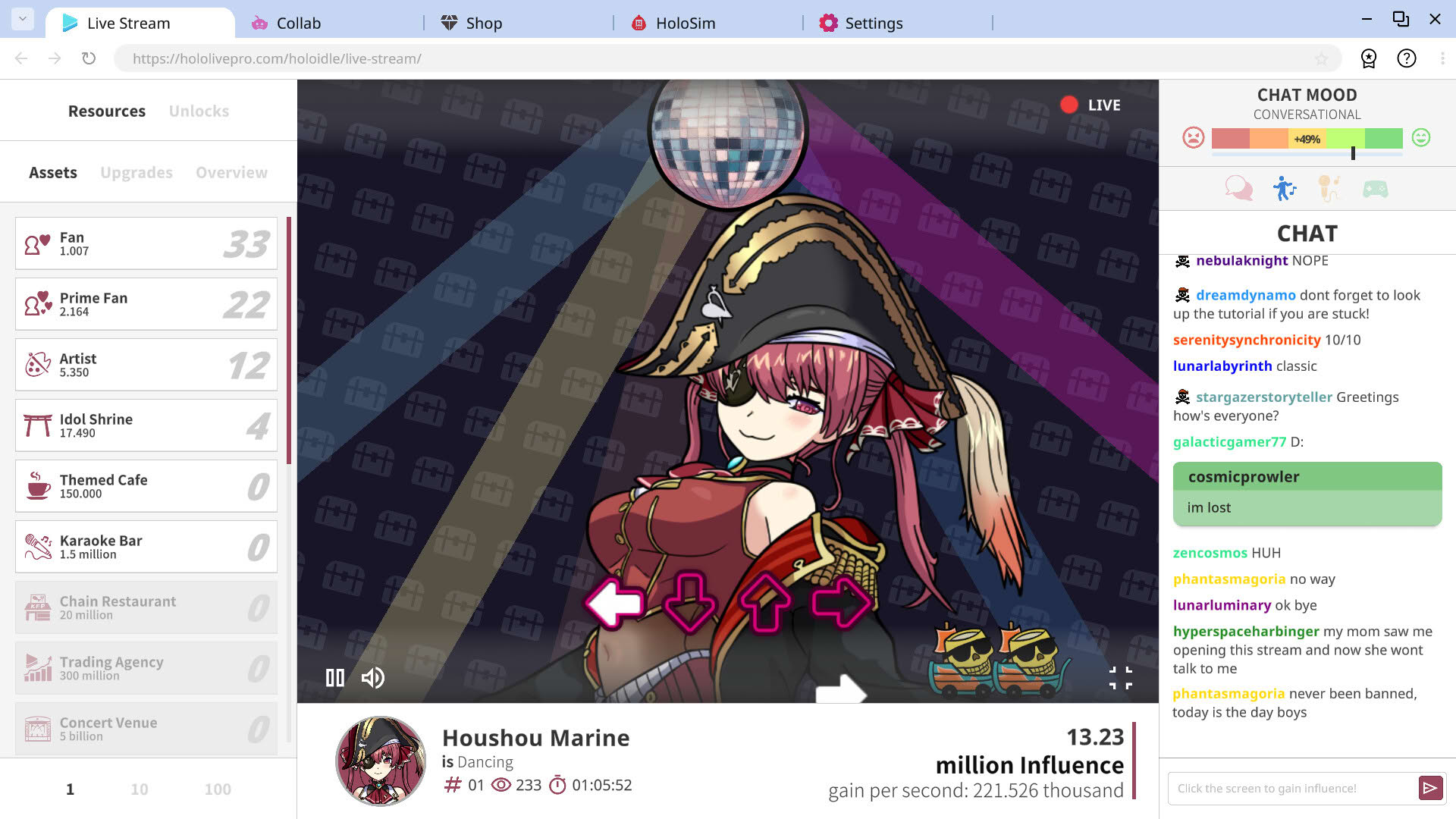 Screenshot for Holoidle