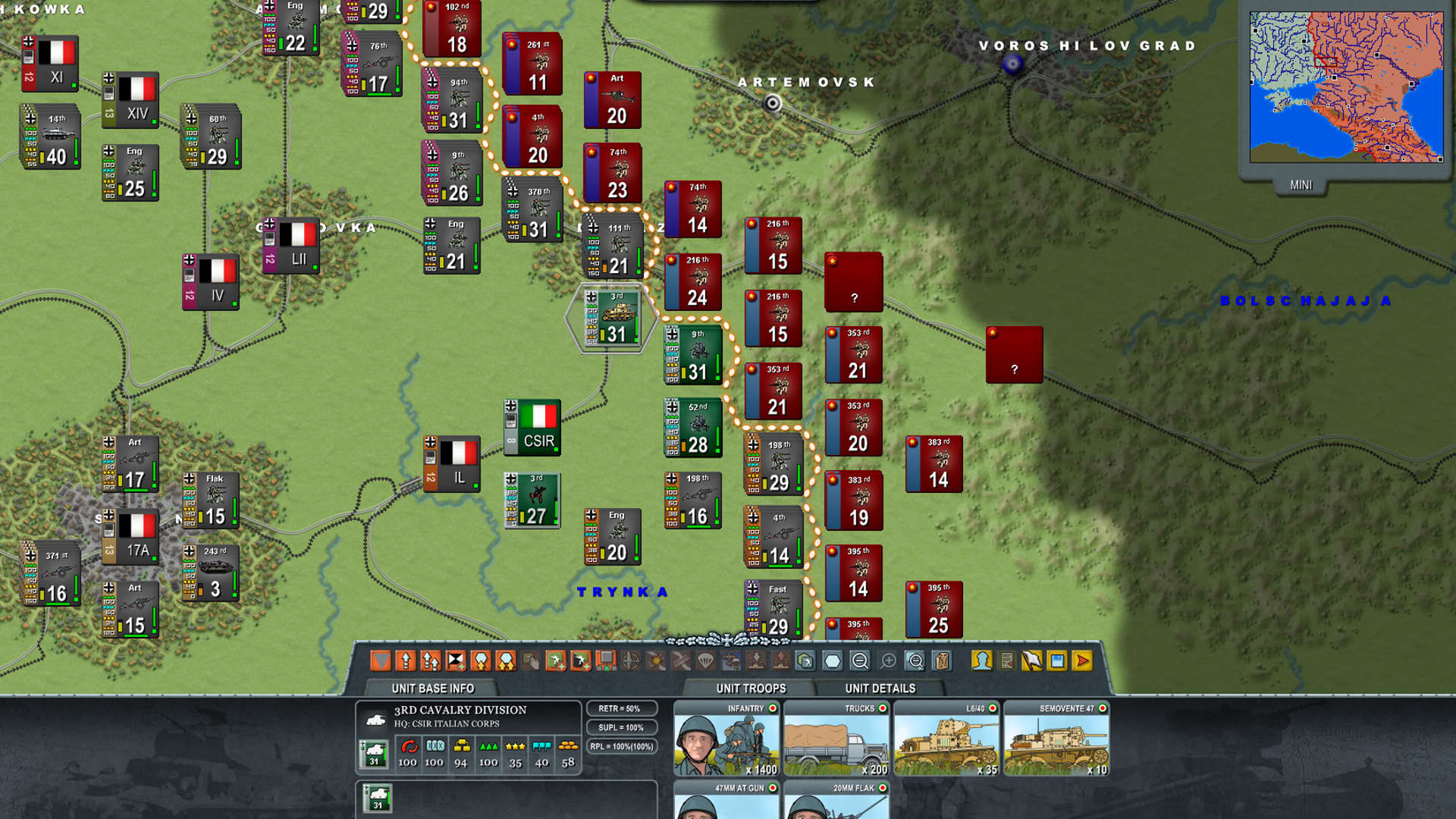 Screenshot for Decisive Campaigns: Case Blue