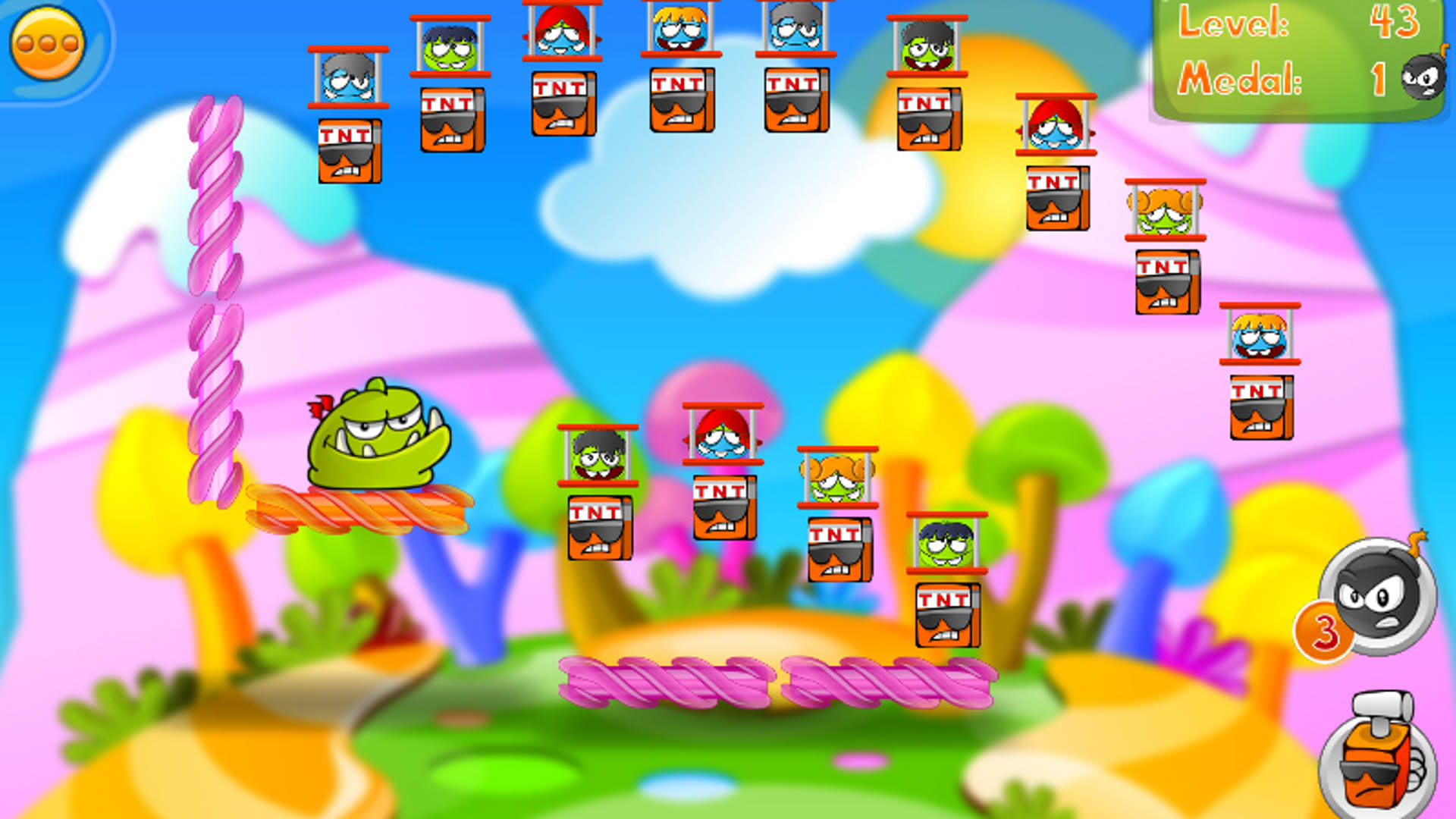 Screenshot for Bomb the Monsters!
