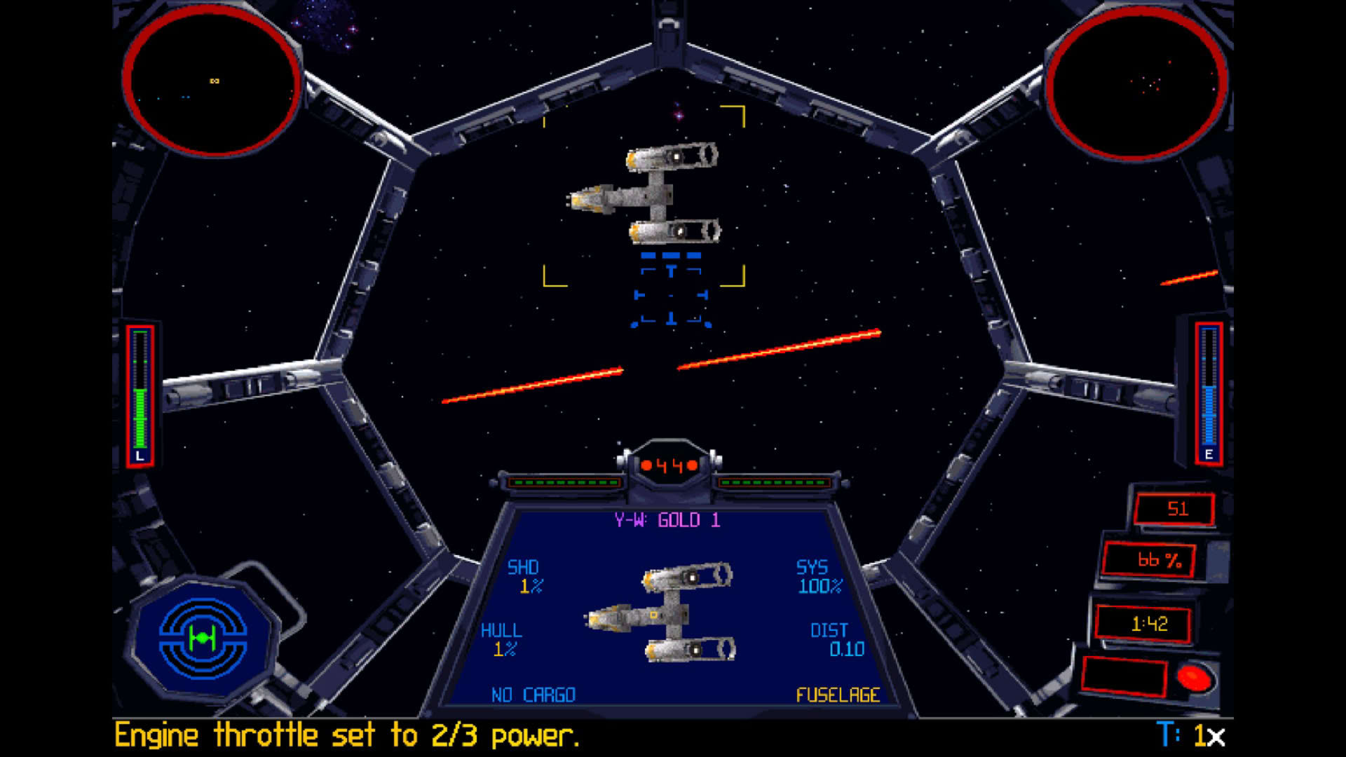 Screenshot for Star Wars: TIE Fighter