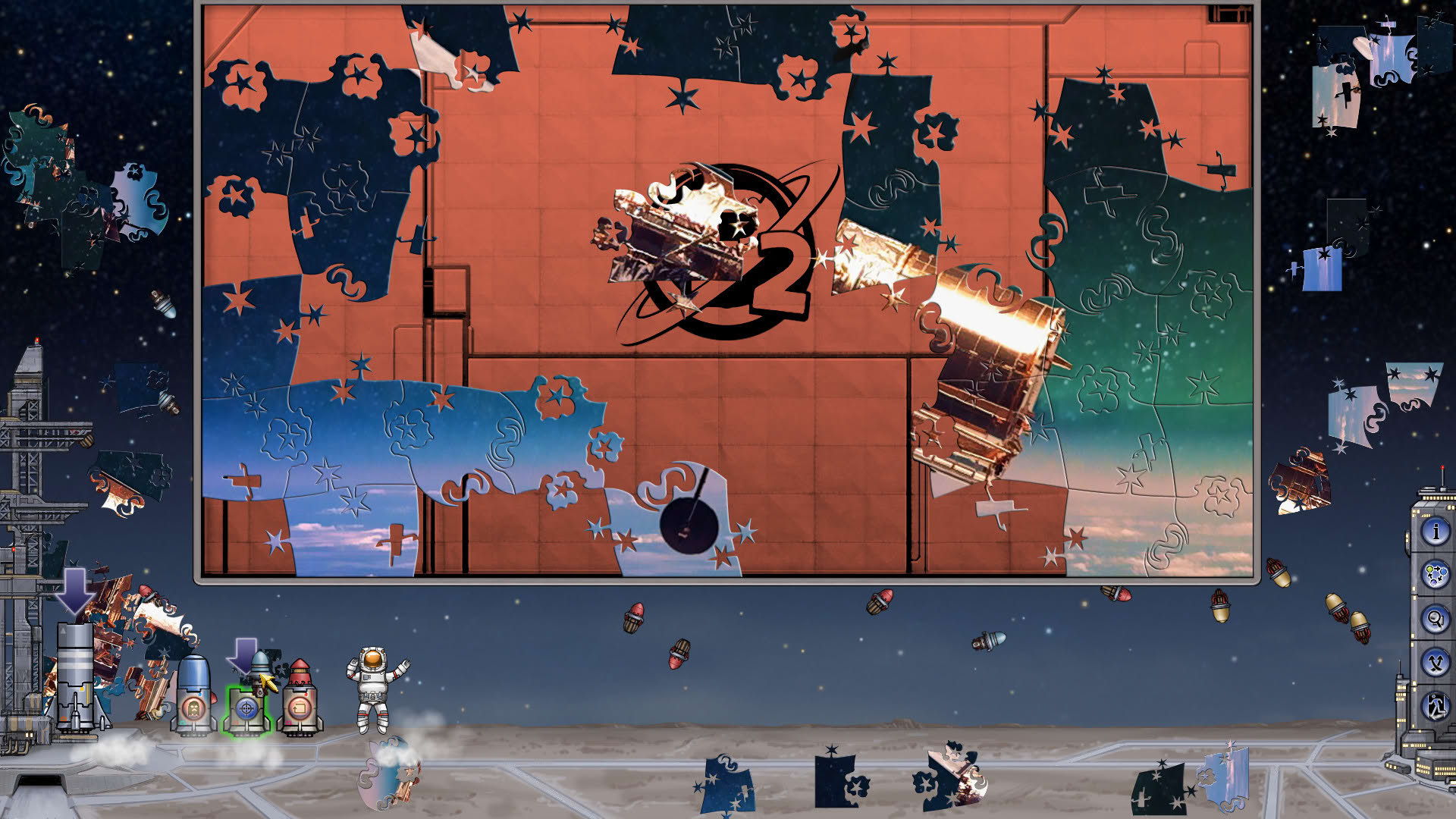 Screenshot for Pixel Puzzles 2: Space
