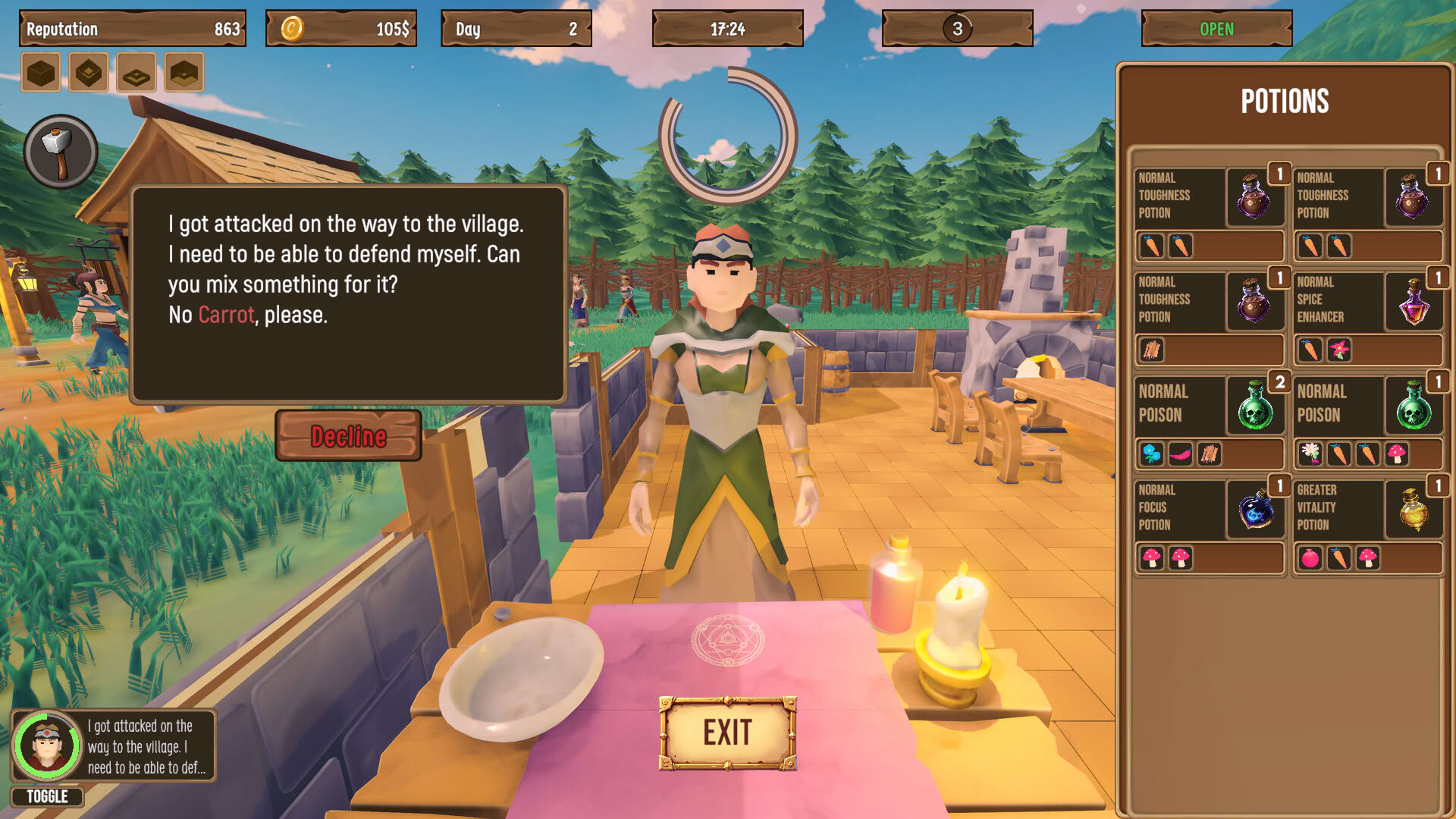 Screenshot for Penny for Your Potion