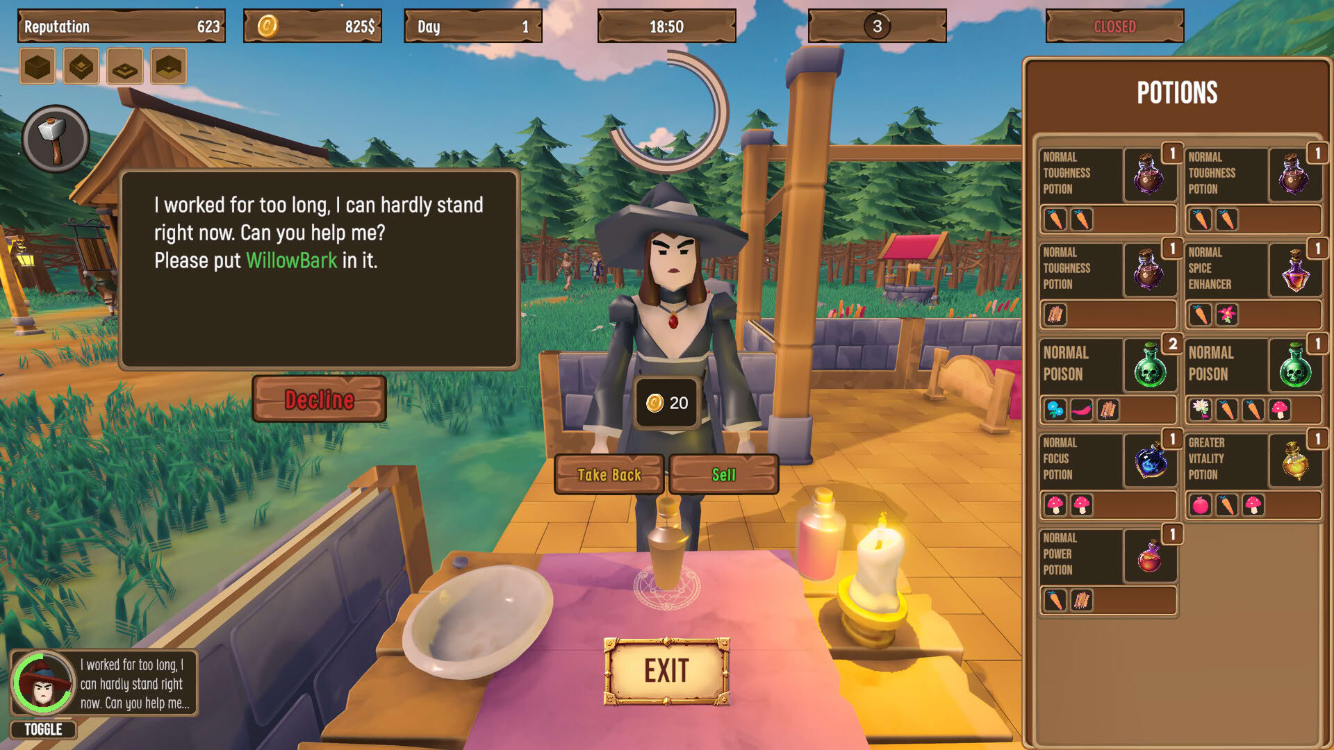 Screenshot for Penny for Your Potion