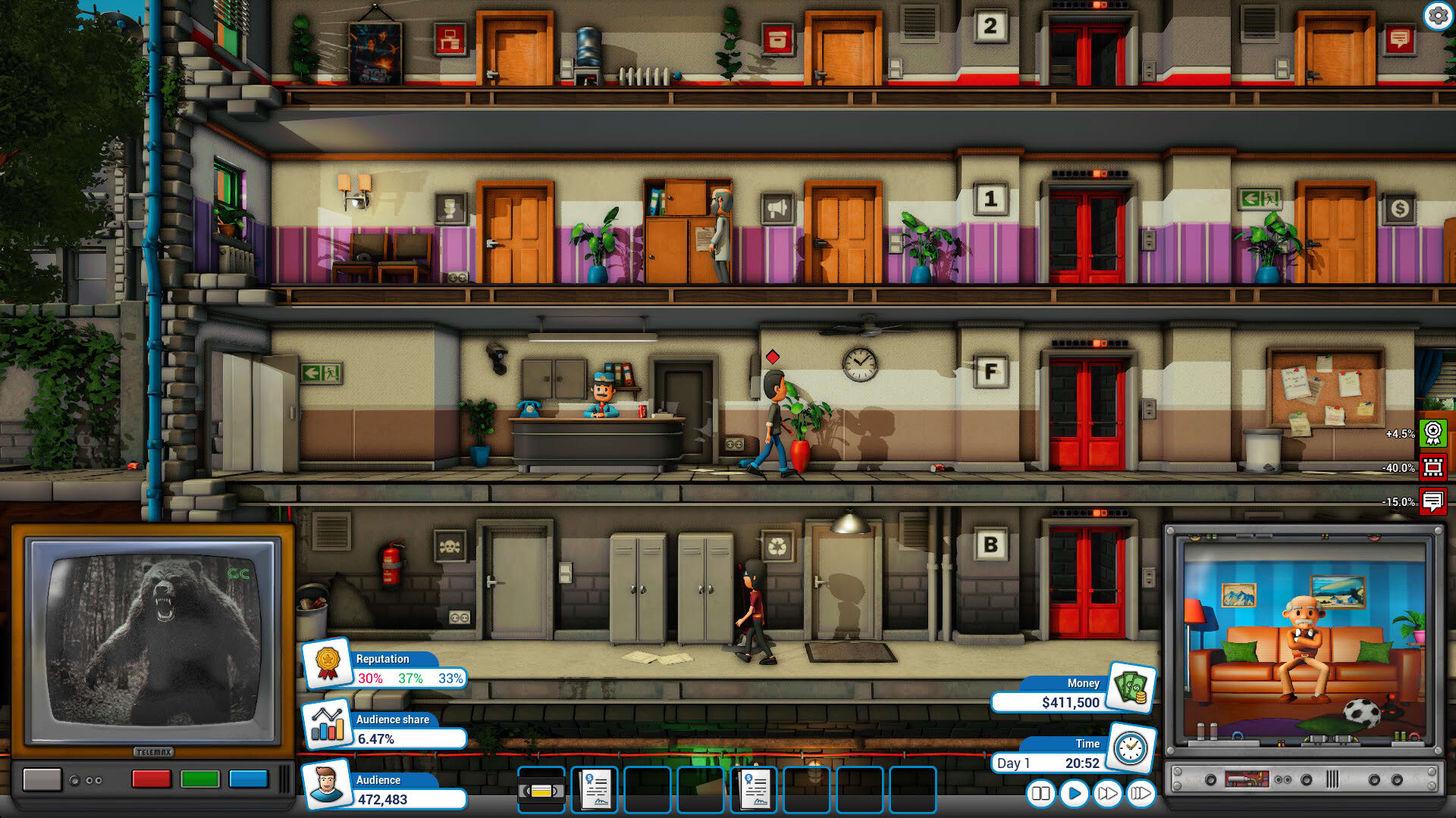 Screenshot for Mad Television Tycoon