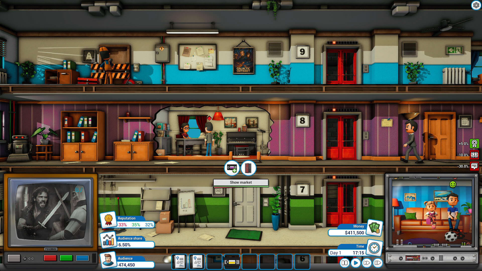Screenshot for Mad Television Tycoon