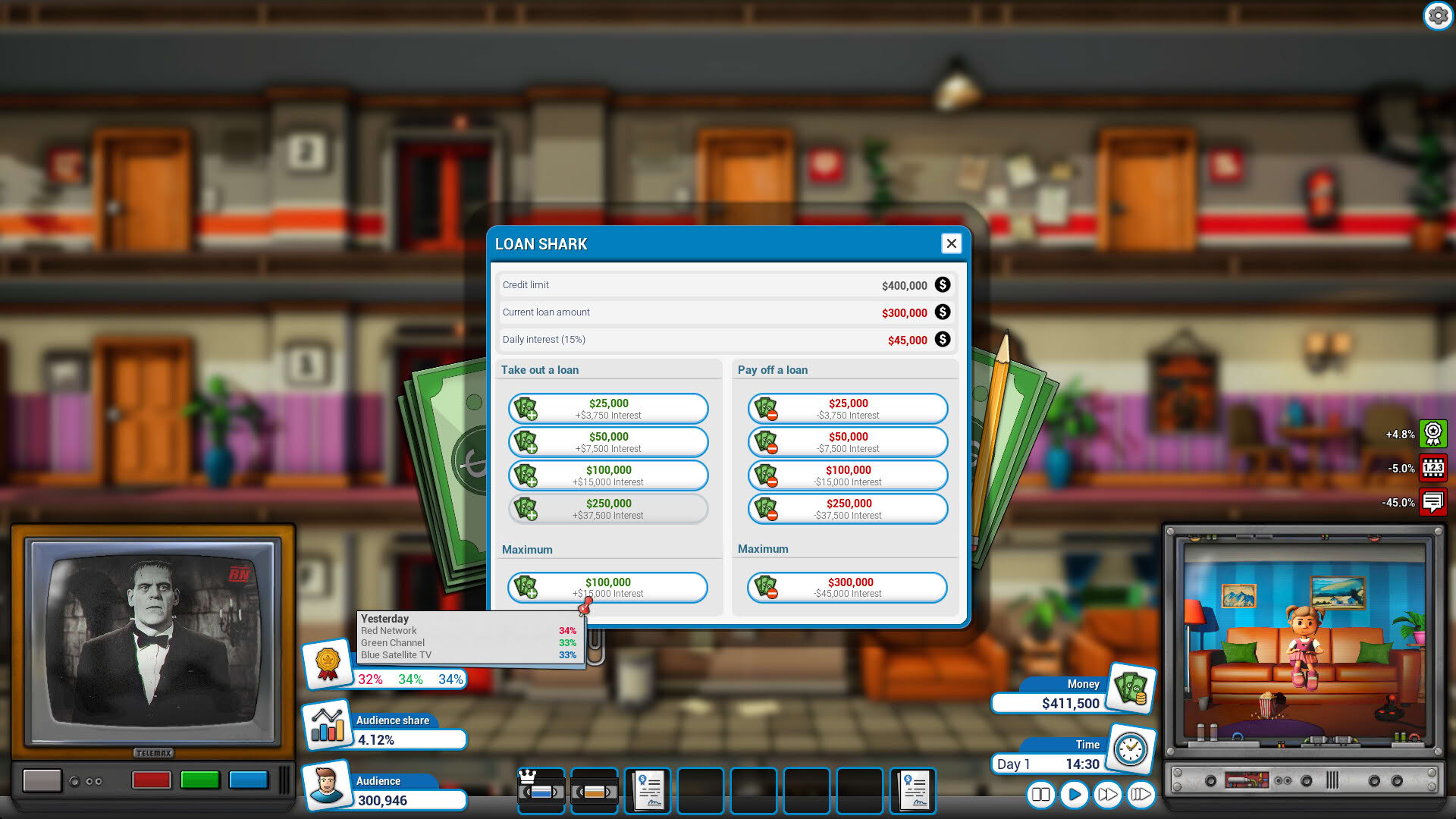 Screenshot for Mad Television Tycoon