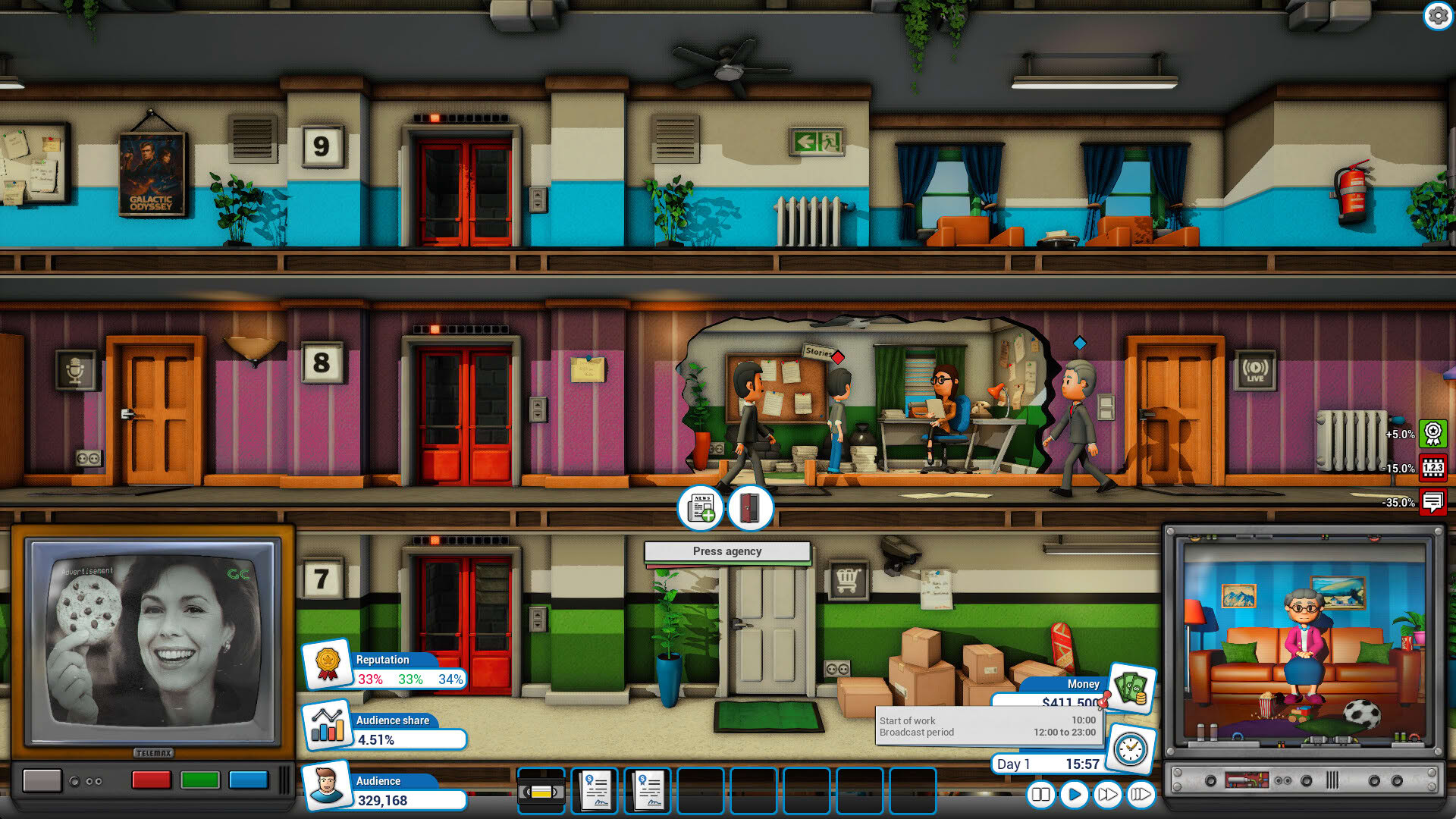 Screenshot for Mad Television Tycoon