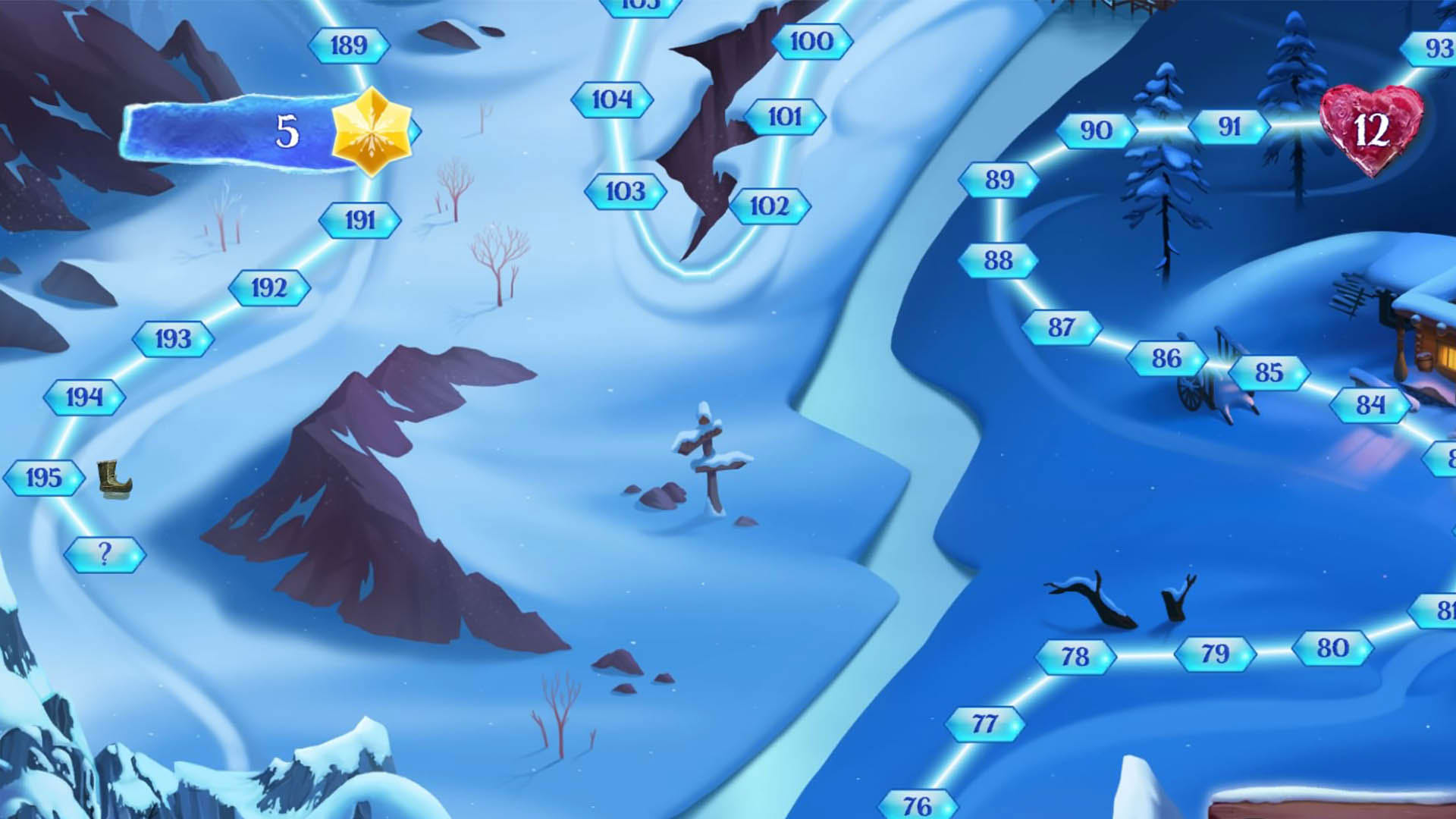 Screenshot for Frozen Free Fall: Snowball Fight