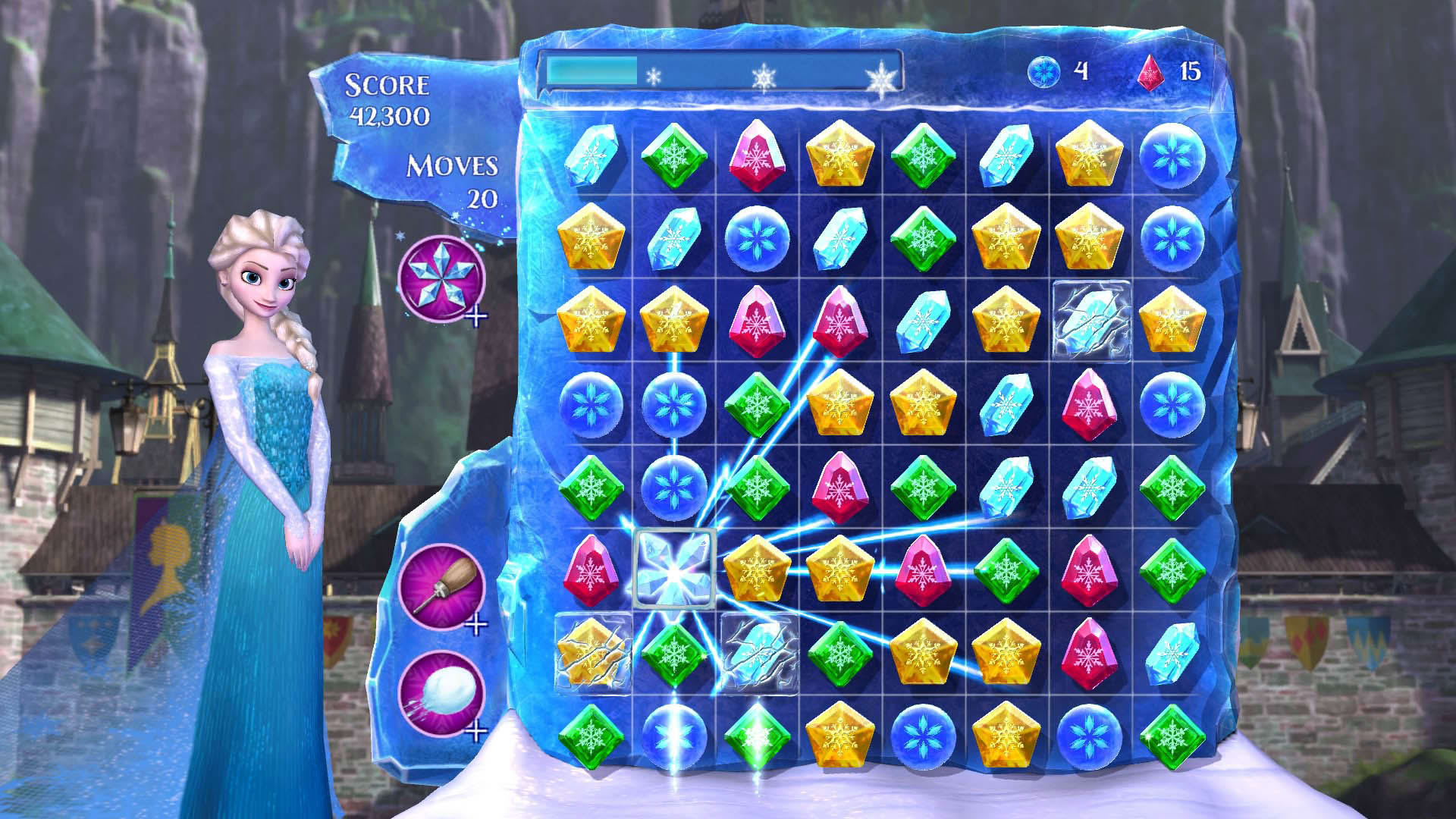 Screenshot for Frozen Free Fall: Snowball Fight