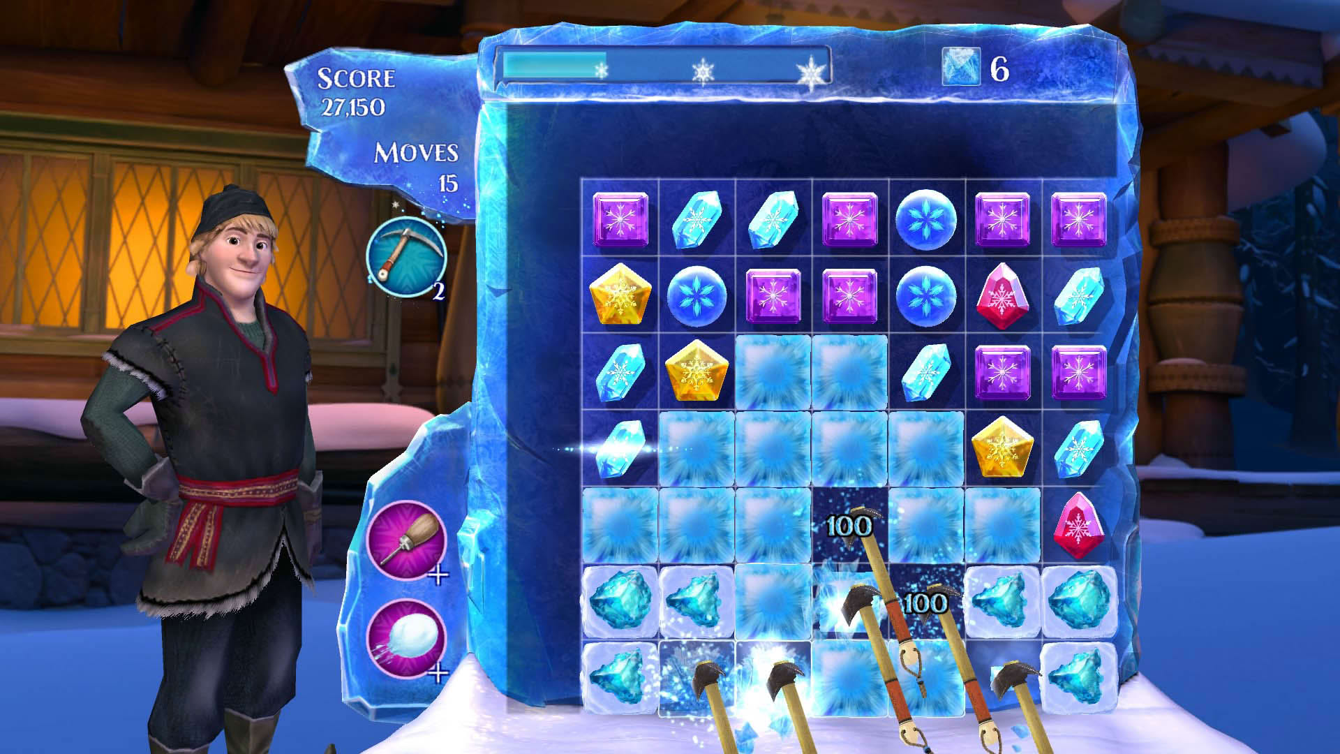 Screenshot for Frozen Free Fall: Snowball Fight