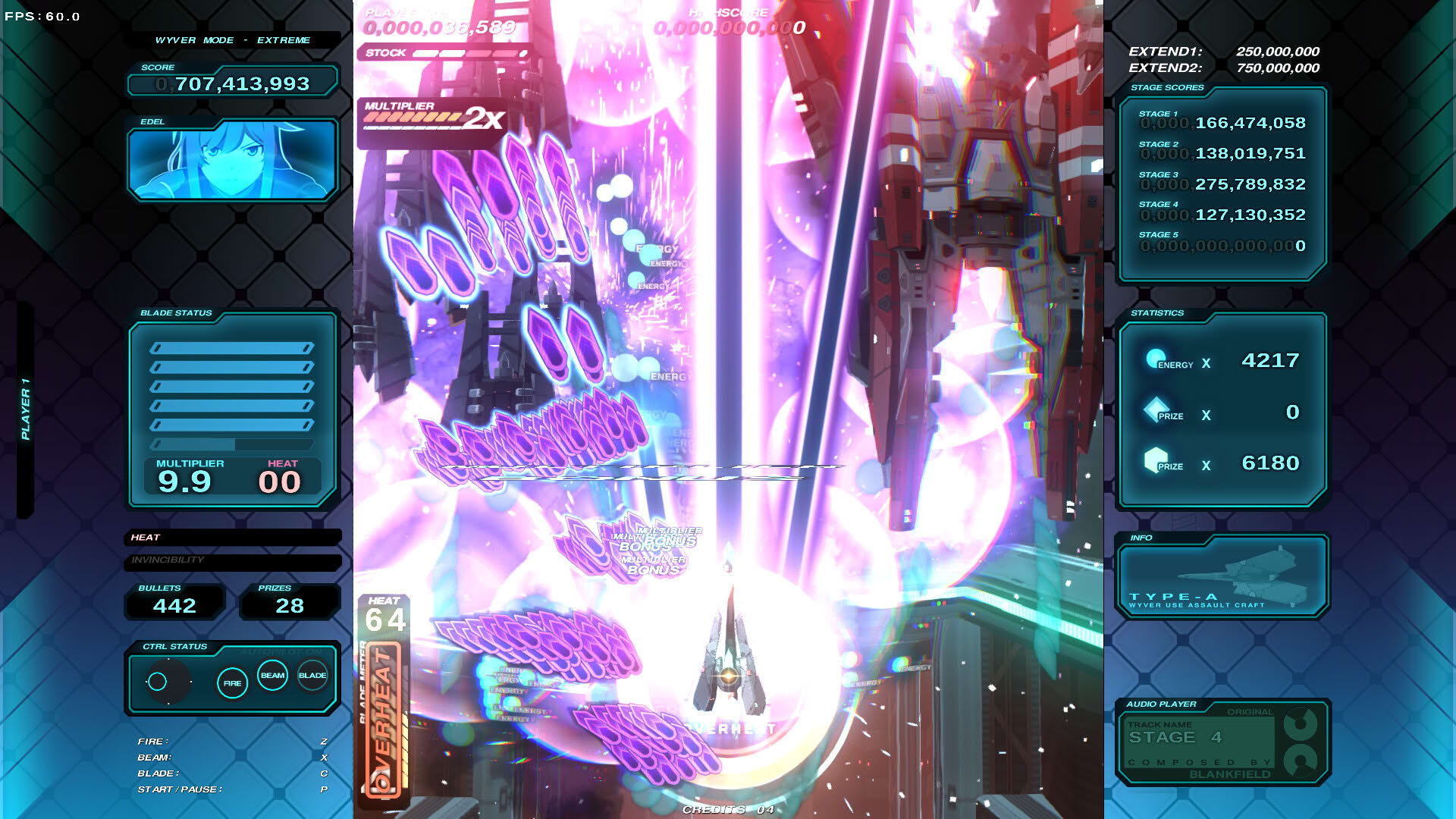 Screenshot for Danmaku Unlimited 4 Wyver Ultra