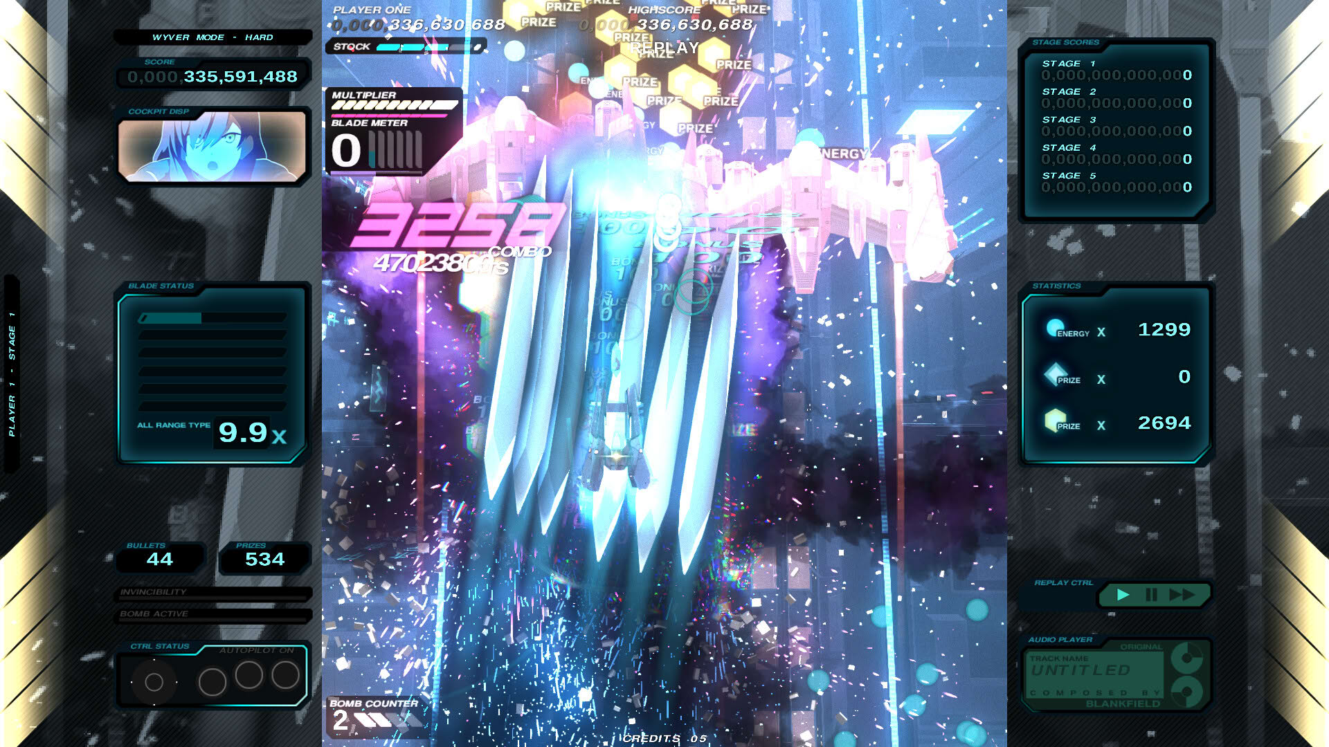 Screenshot for Danmaku Unlimited 4 Wyver Ultra