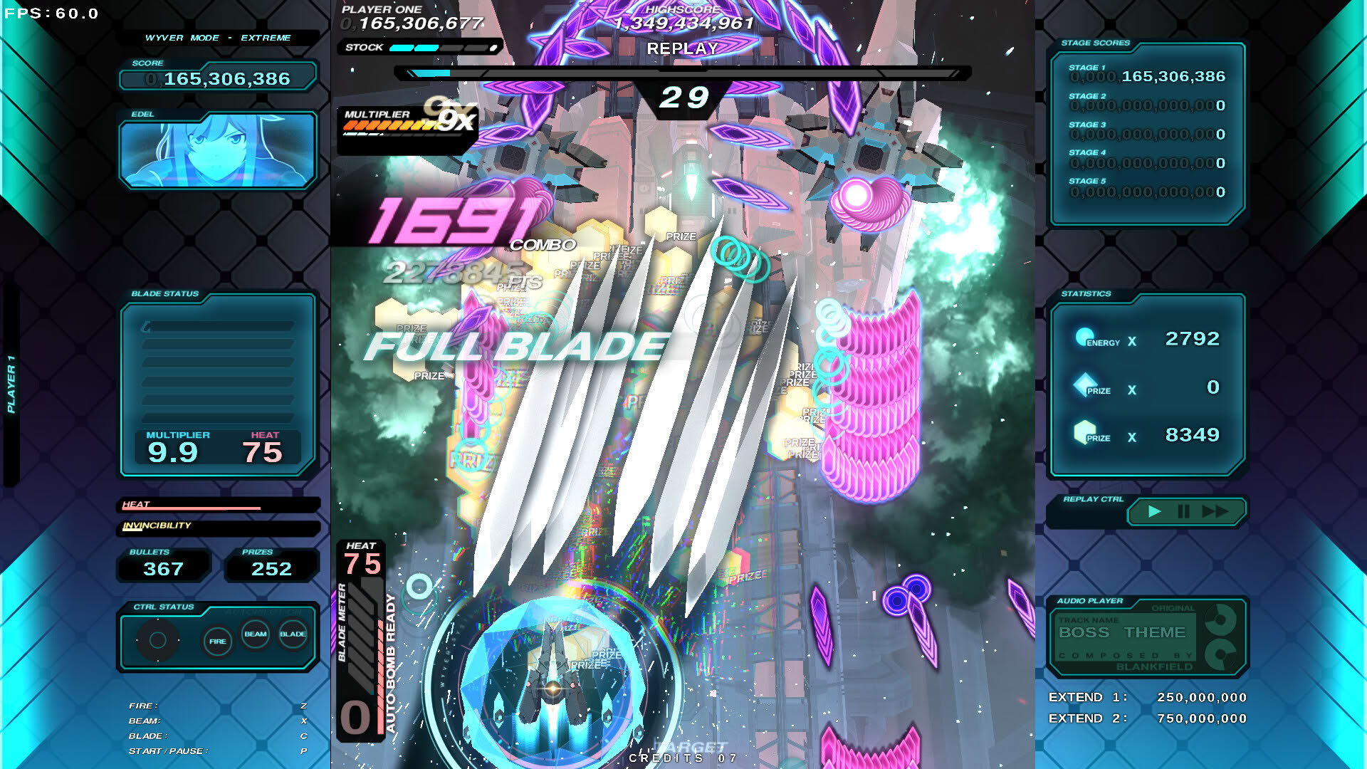 Screenshot for Danmaku Unlimited 4 Wyver Ultra