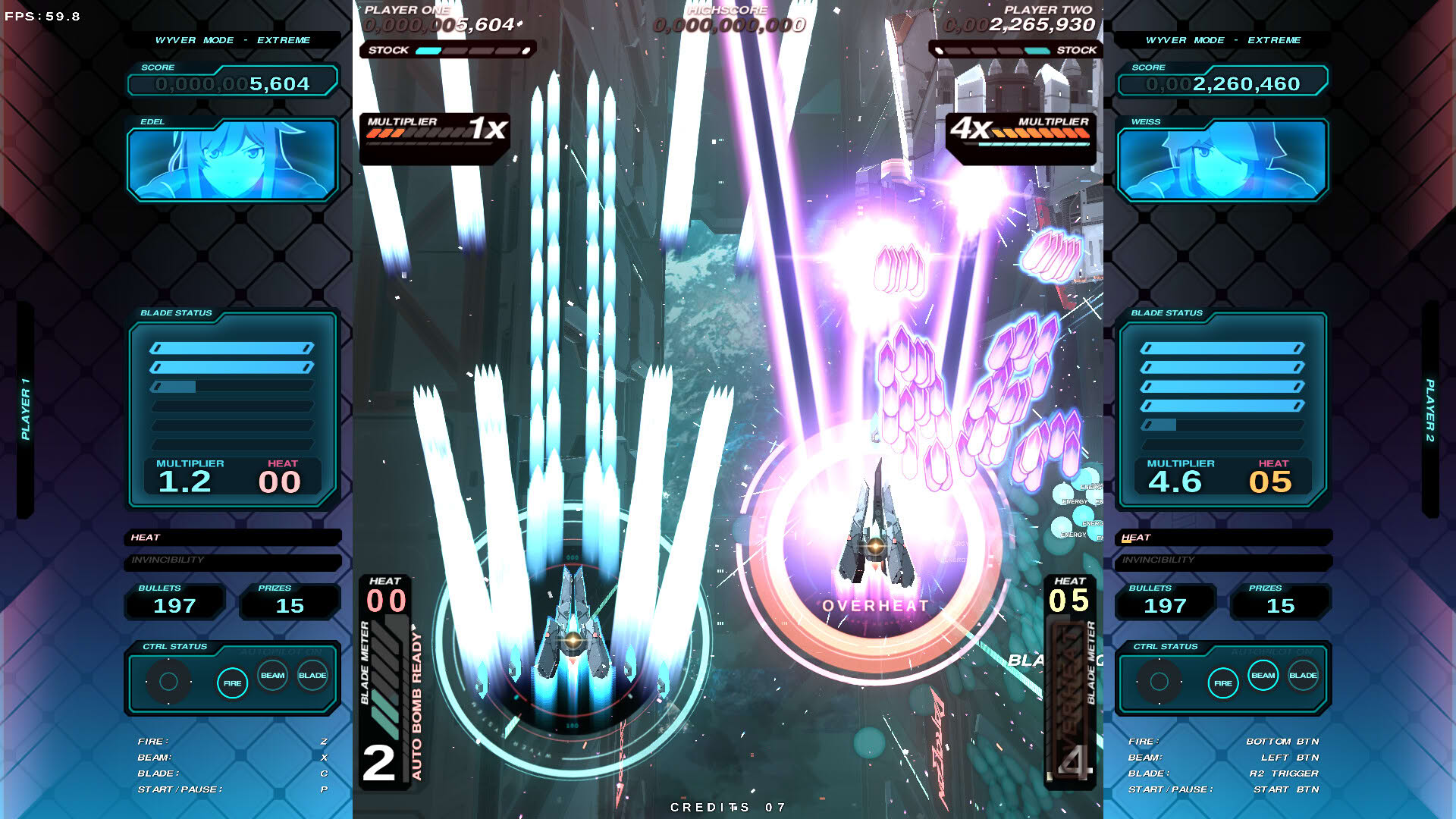 Screenshot for Danmaku Unlimited 4 Wyver Ultra