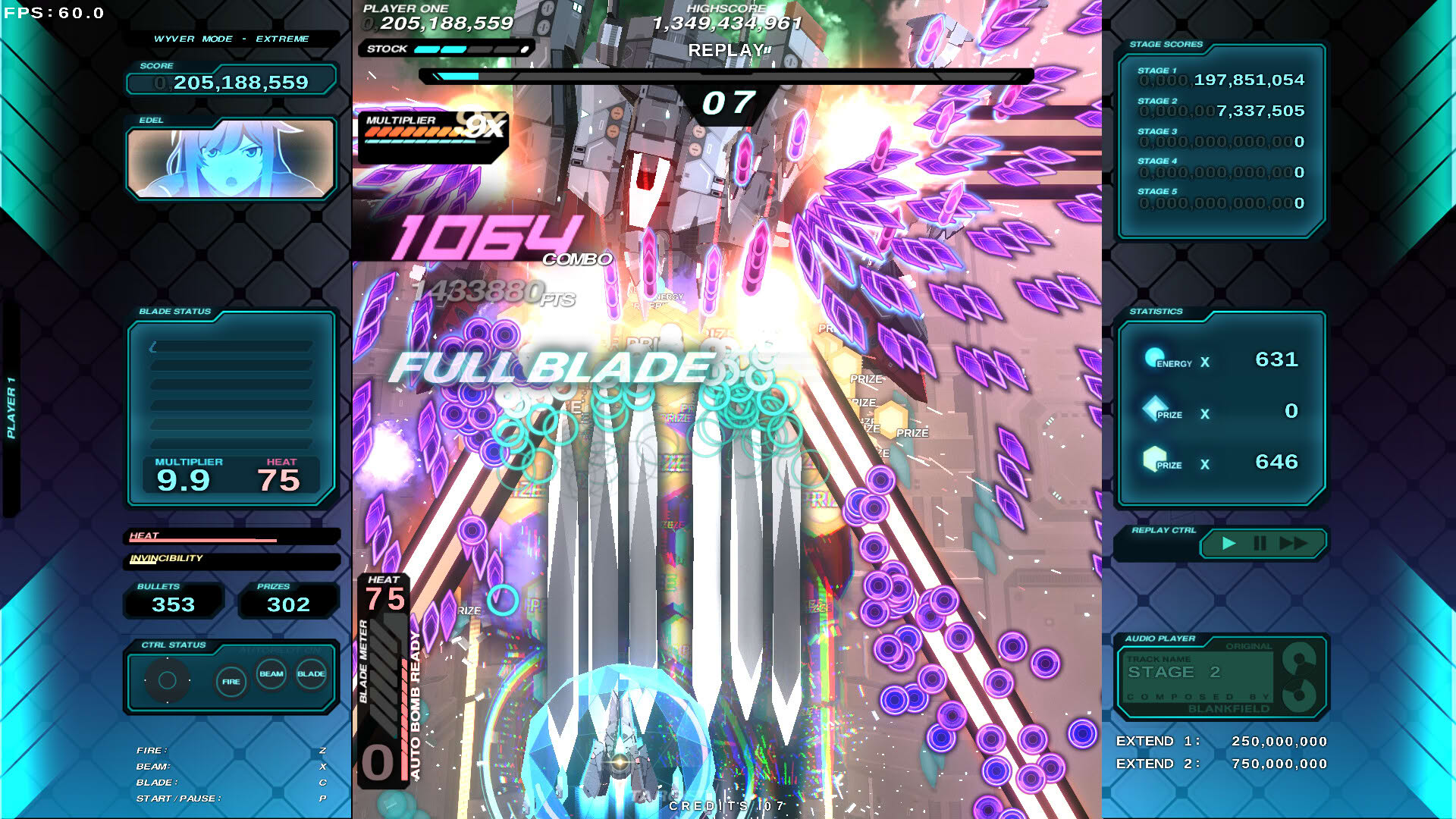 Screenshot for Danmaku Unlimited 4 Wyver Ultra
