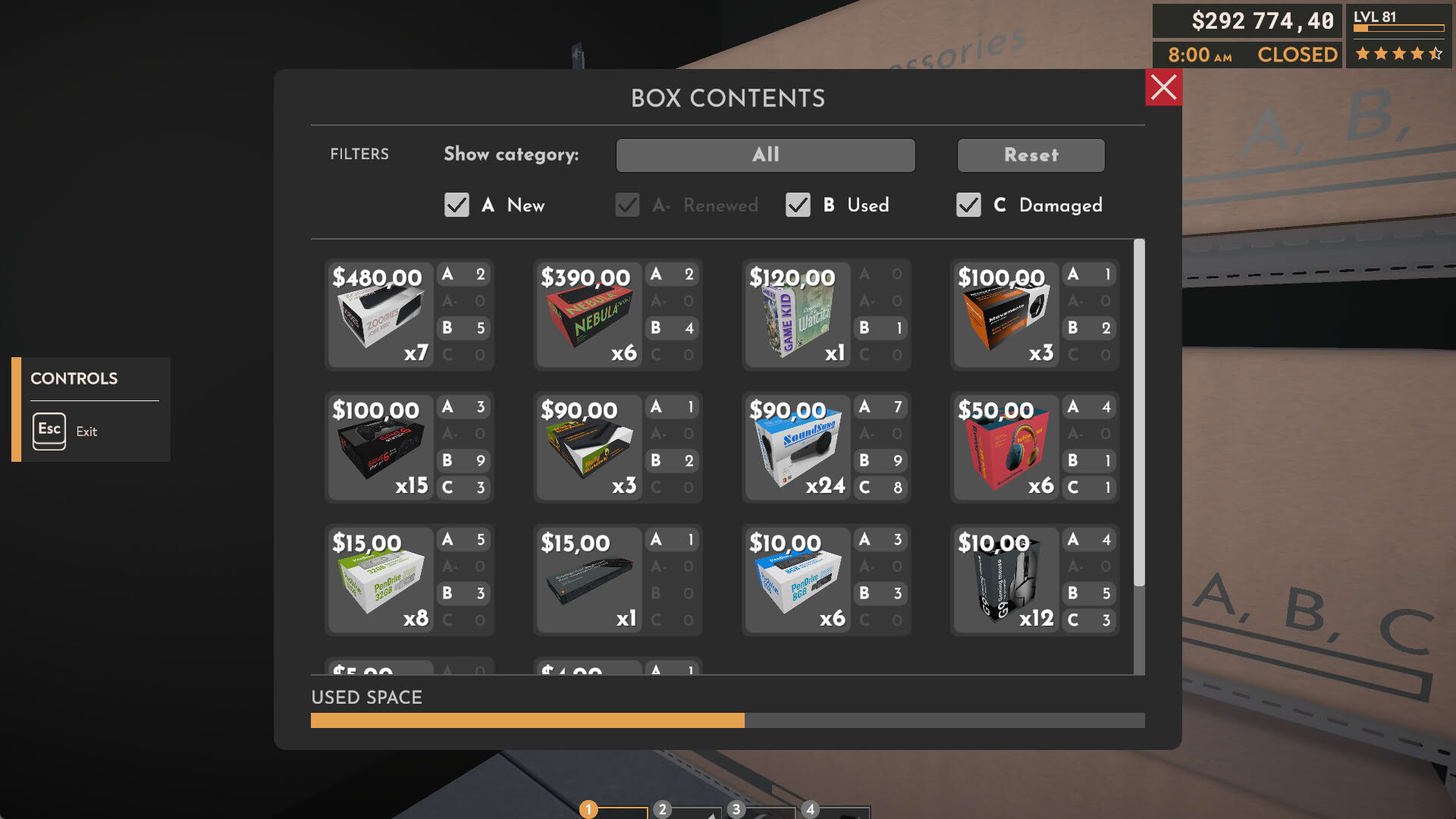 Screenshot for Returns Outlet Simulator