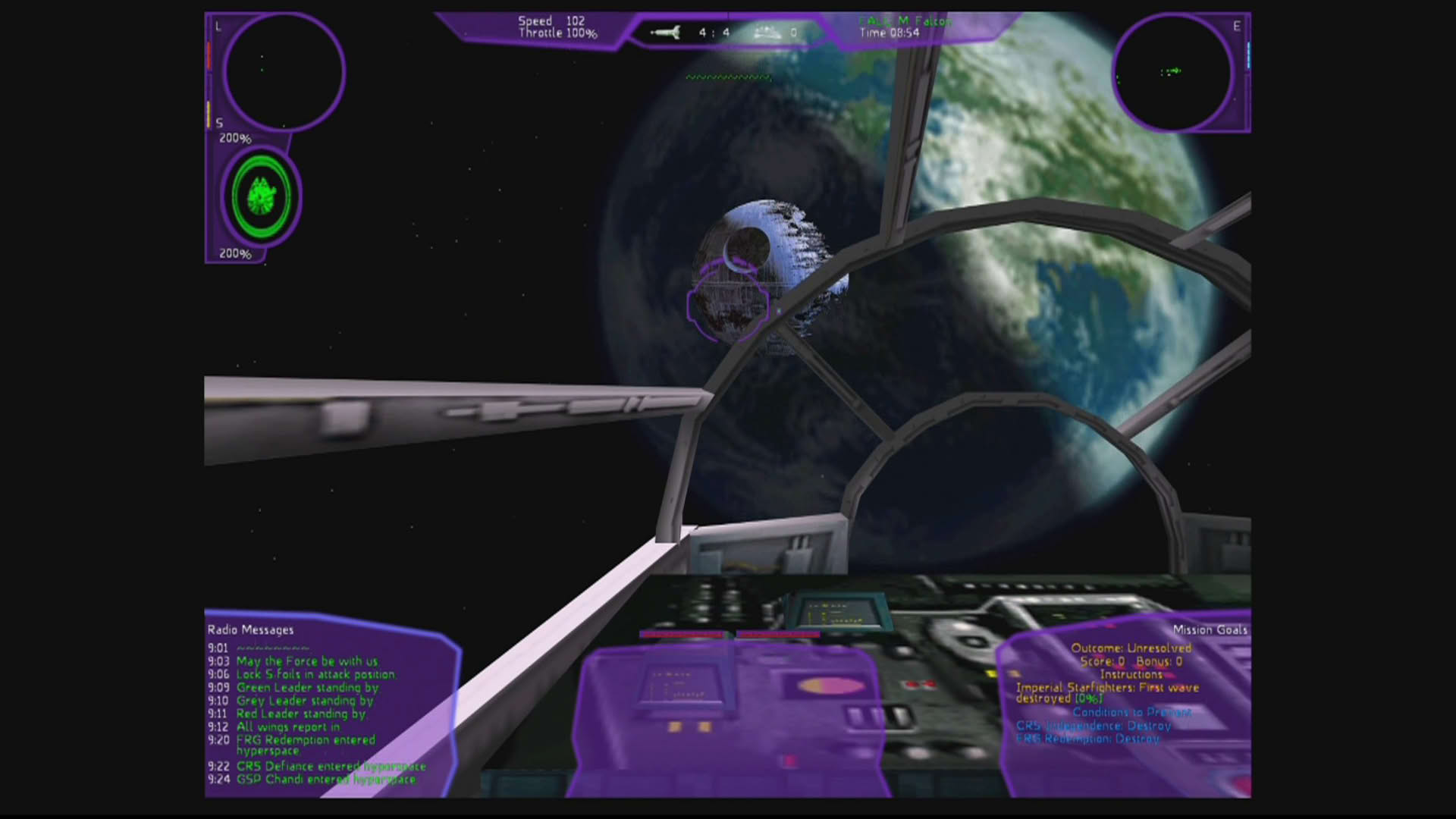 Screenshot for Star Wars: X-Wing Alliance