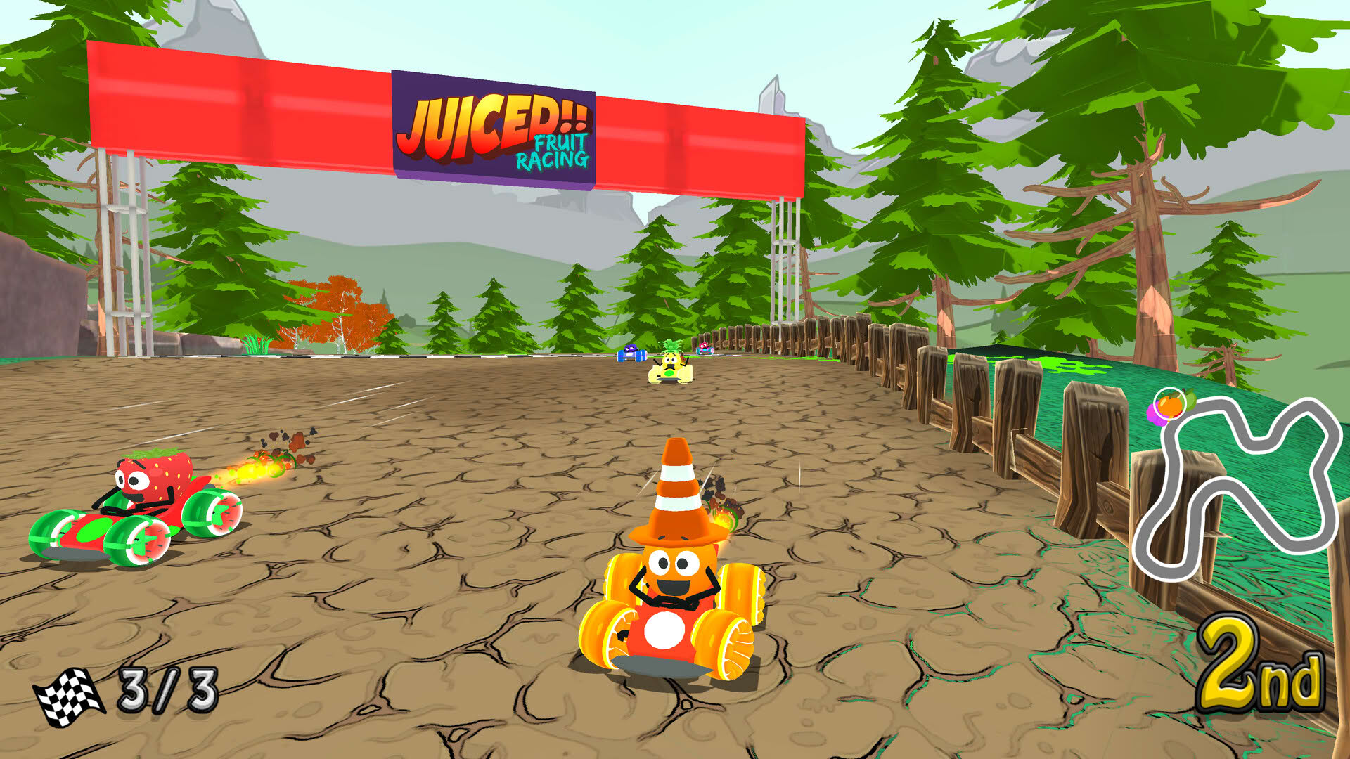 Screenshot for Juiced Fruit Racing