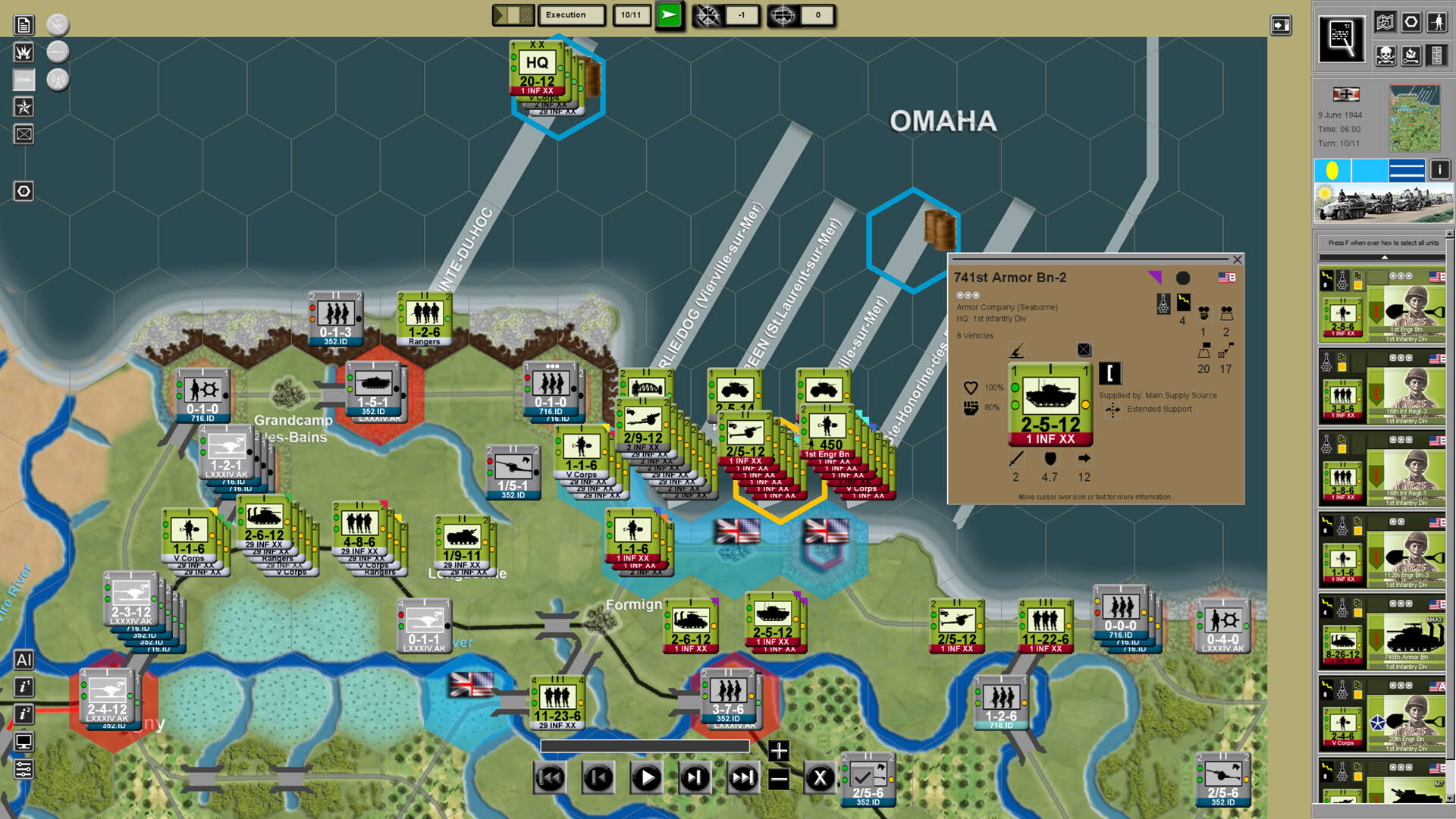 Screenshot for WEGO World War II: Overlord