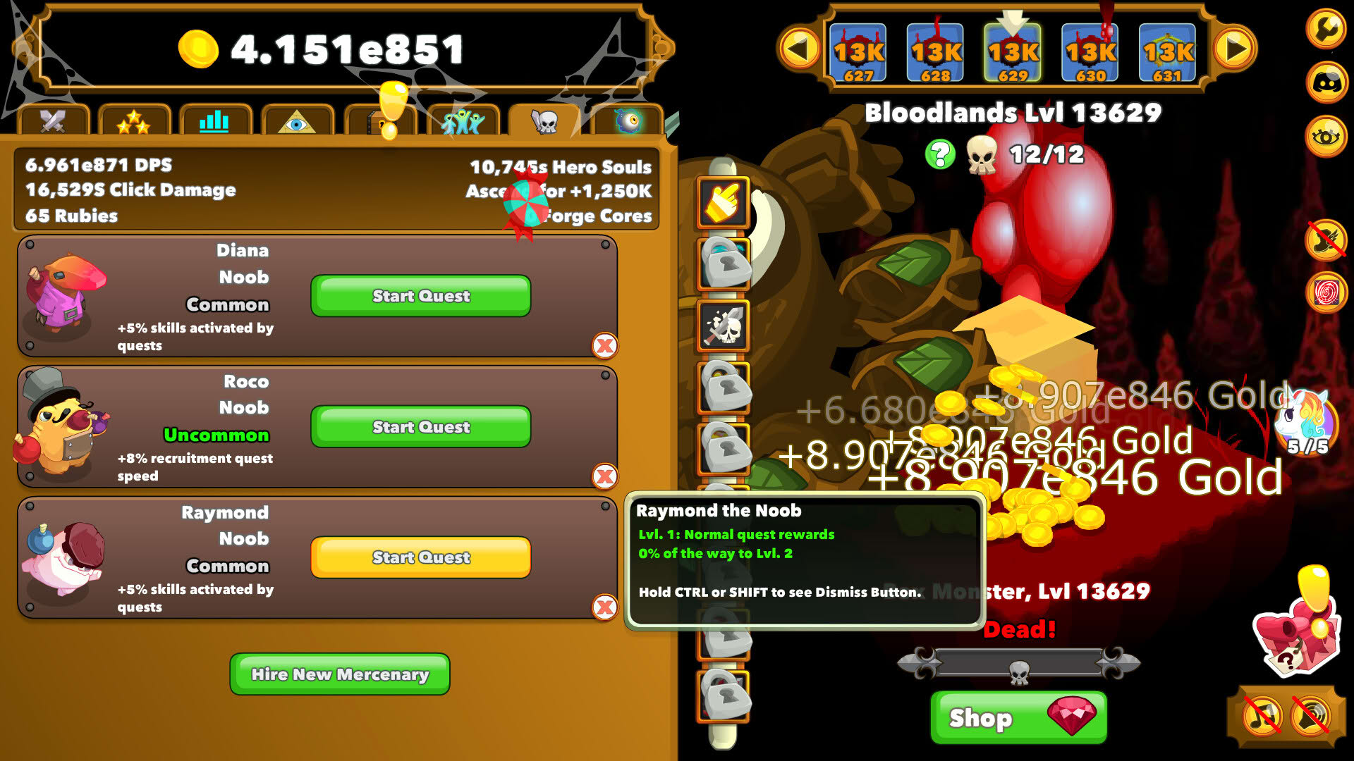 Screenshot for Clicker Heroes