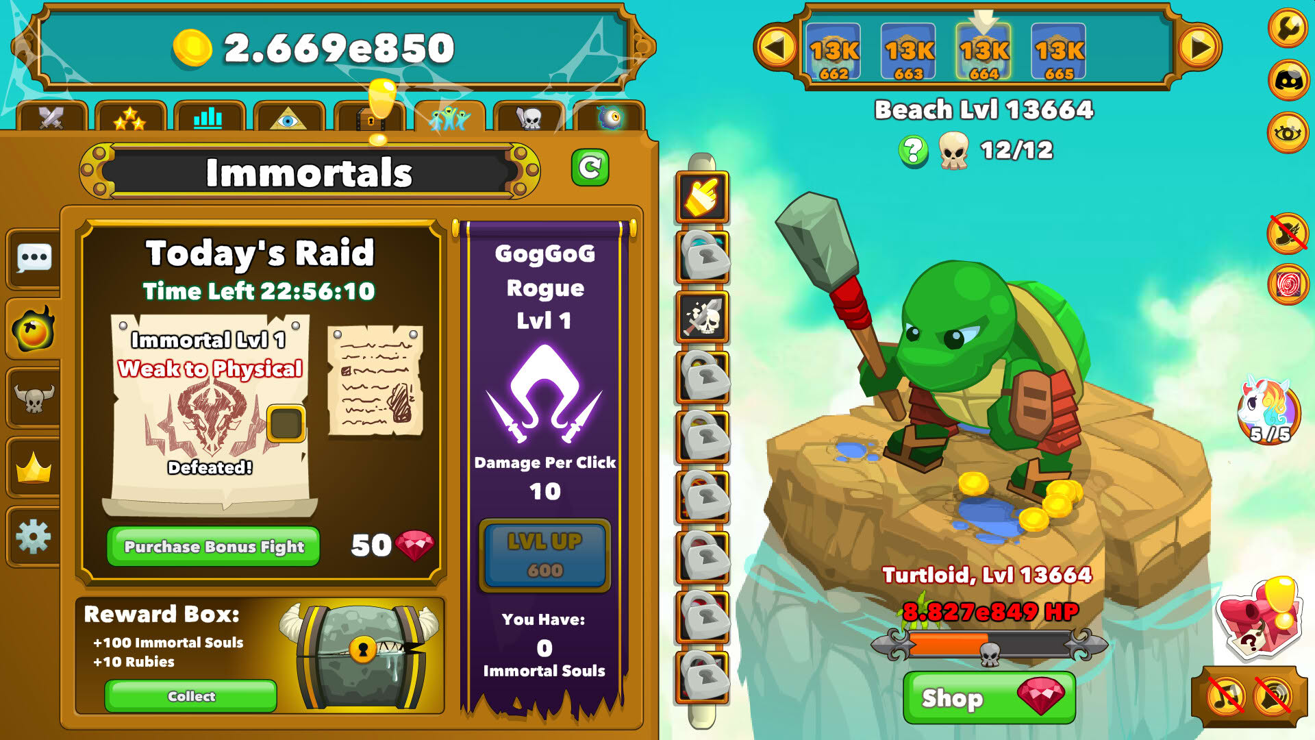 Screenshot for Clicker Heroes